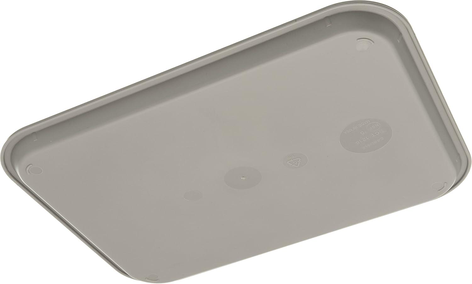 Carlisle CT121623 Café Standard Cafeteria / Fast Food Tray, 12" x 16", Gray