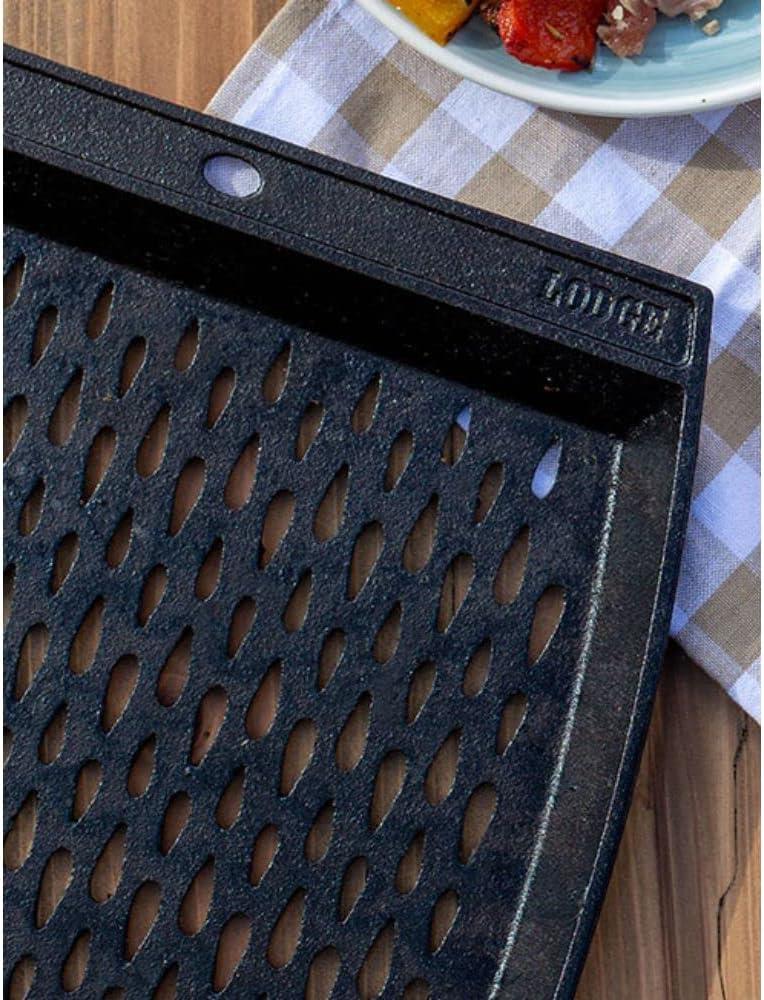 Lodge 15" x 12" Black Cast Iron Grill Topper