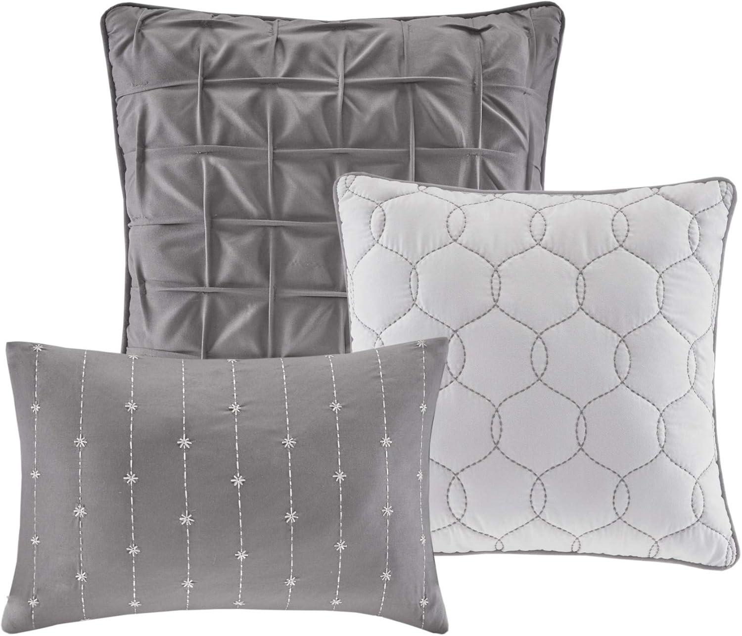 Madison Park Walter 7 Piece Printed Weave Seersucker Comforter Set