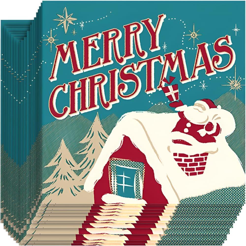 EcoQuality Disposable Paper Christmas Napkins