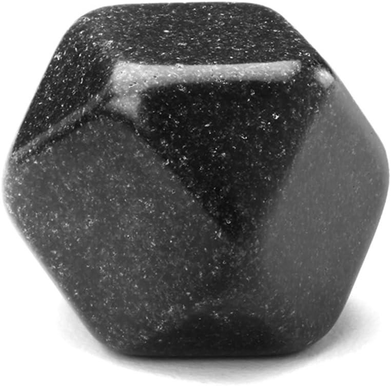 Polished Black Granite Whiskey Stones Set of 9