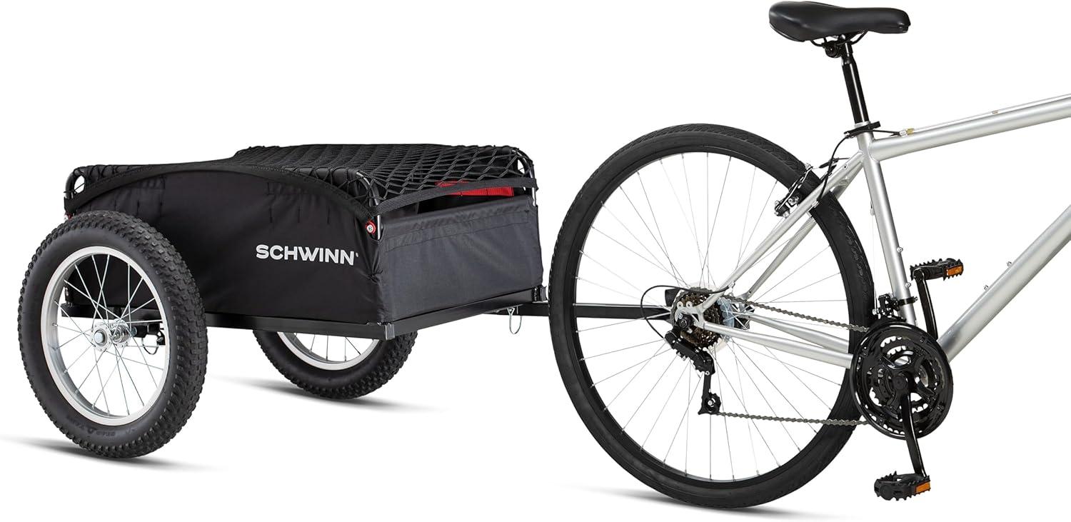 Schwinn Porter Two-Wheel Bicycle Cargo Trailer, Black