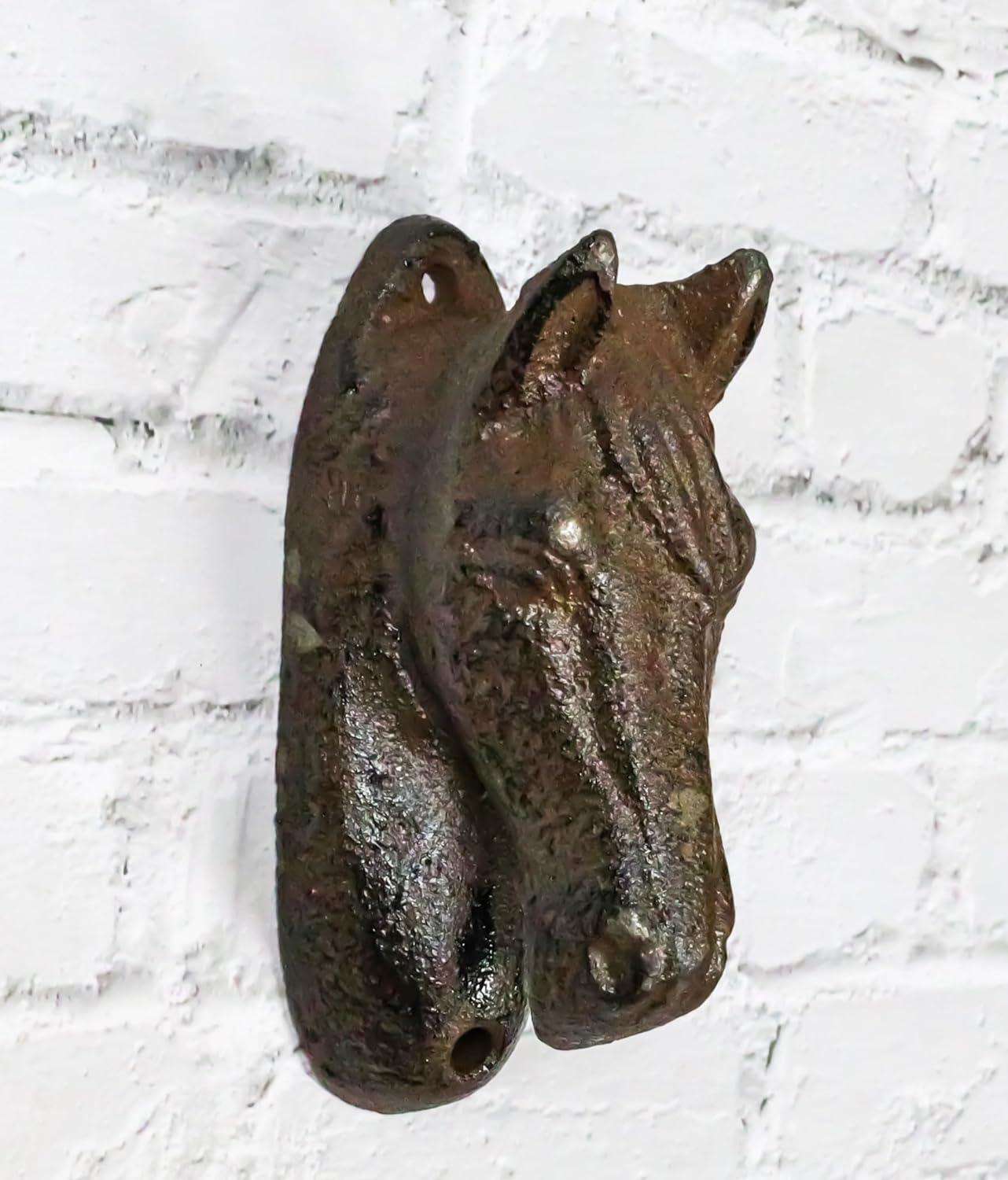 Cast Iron Western Cowboy Country Rustic Horse Head Wall Beer Bottle Cap Opener