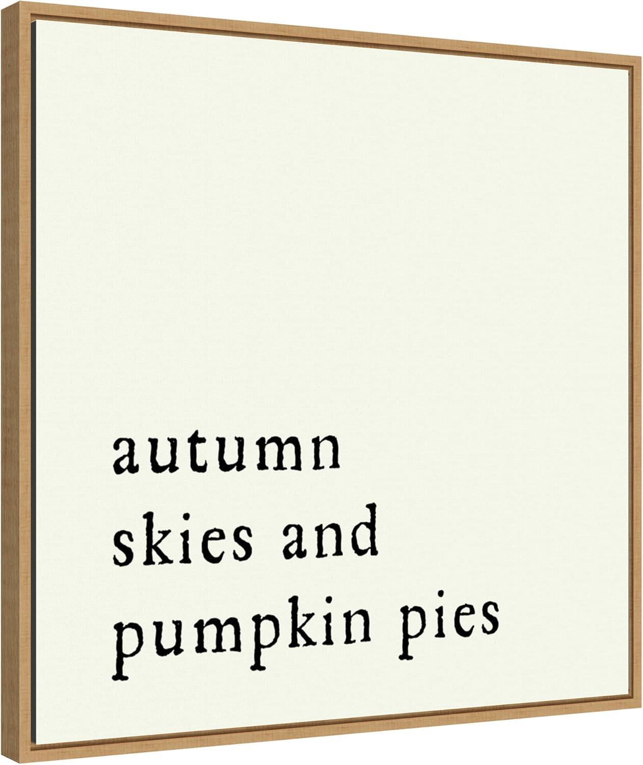 Amanti Art Autumn Skies Pumpkin Pies by Amanti Art Portfolio Canvas Wall Art Print Framed 22 x 22-in.