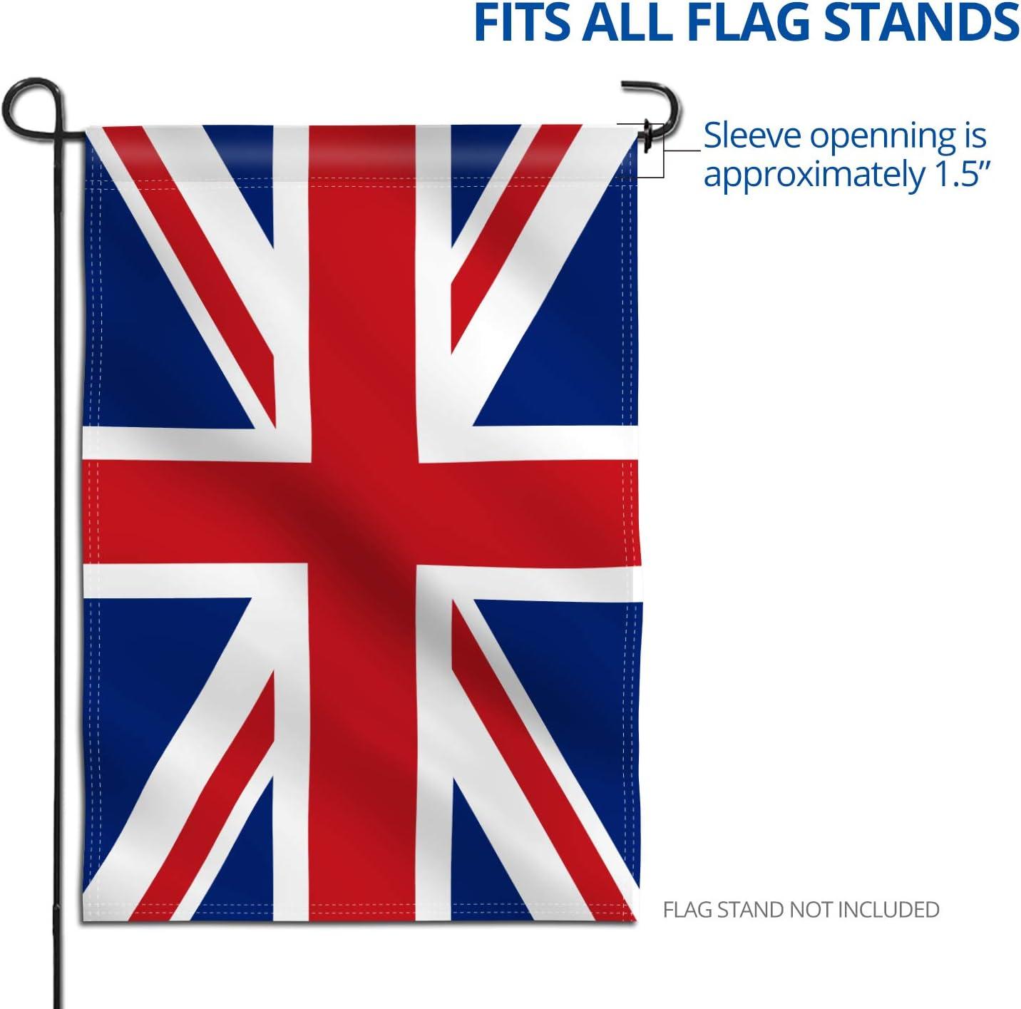 Anley Union Jack British UK Garden Flags - Double Sided Premium Garden Flag 18 x 12.5 Inch