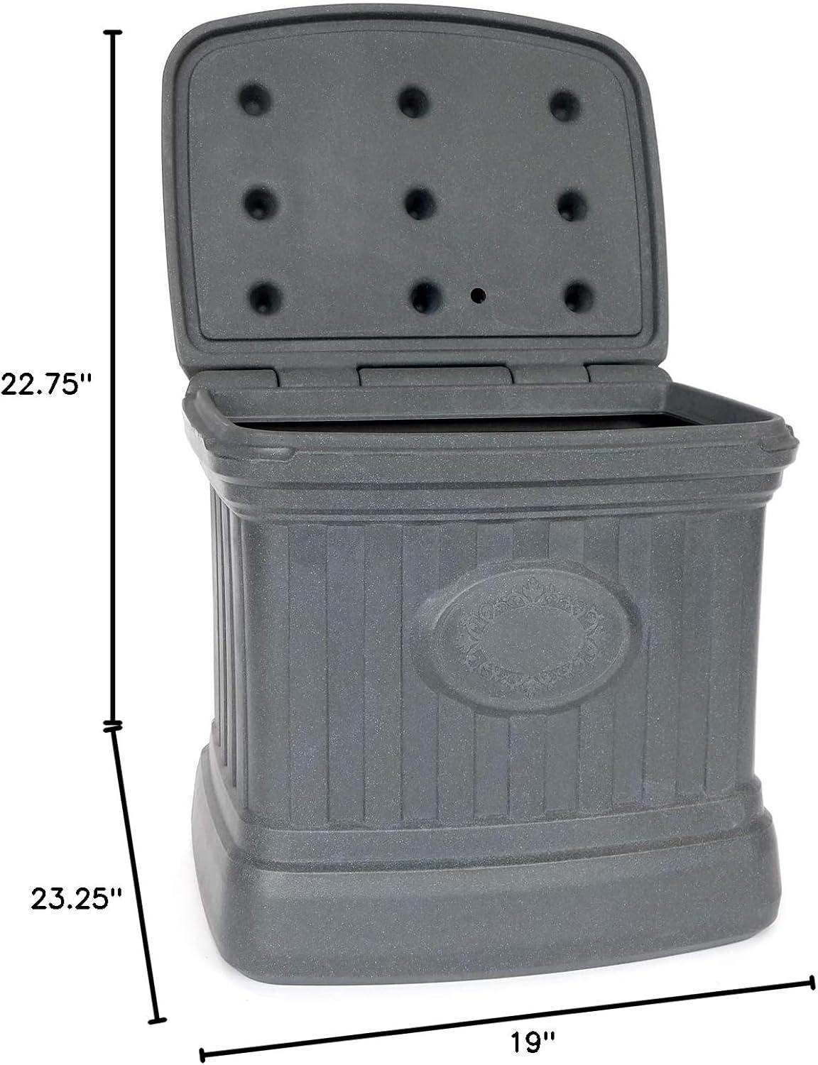 FCMP Outdoor FCMP Outdoor 19'' W 37 Gallons Water Resistant Plastic Deck Box in Gray