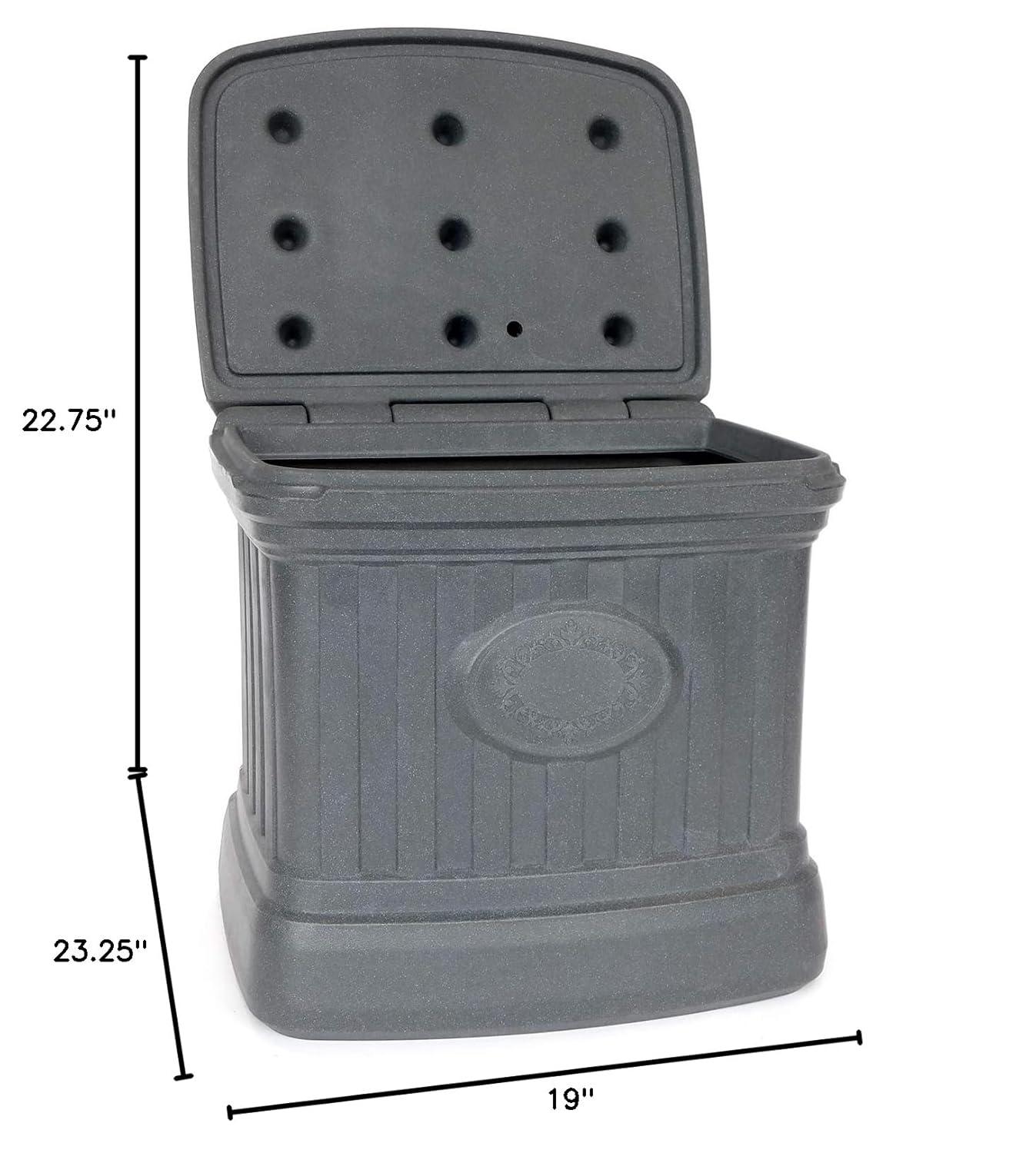 FCMP Outdoor FCMP Outdoor 19'' W 37 Gallons Water Resistant Plastic Deck Box in Gray