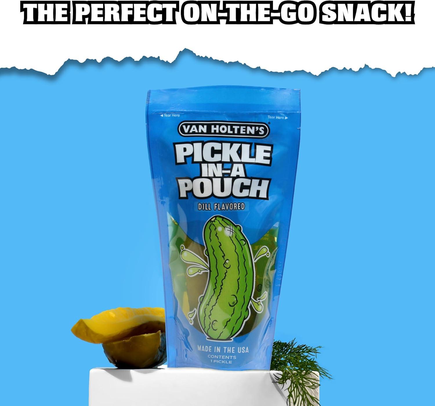 Van Holten's Jumbo Dill Pickle-In-A-Pouch - 12 Pack
