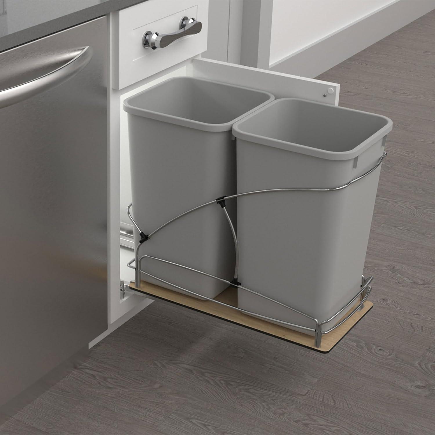 Rev-A-Shelf Rev-A-Shelf Double 27 qt. Pullout Trash Containers