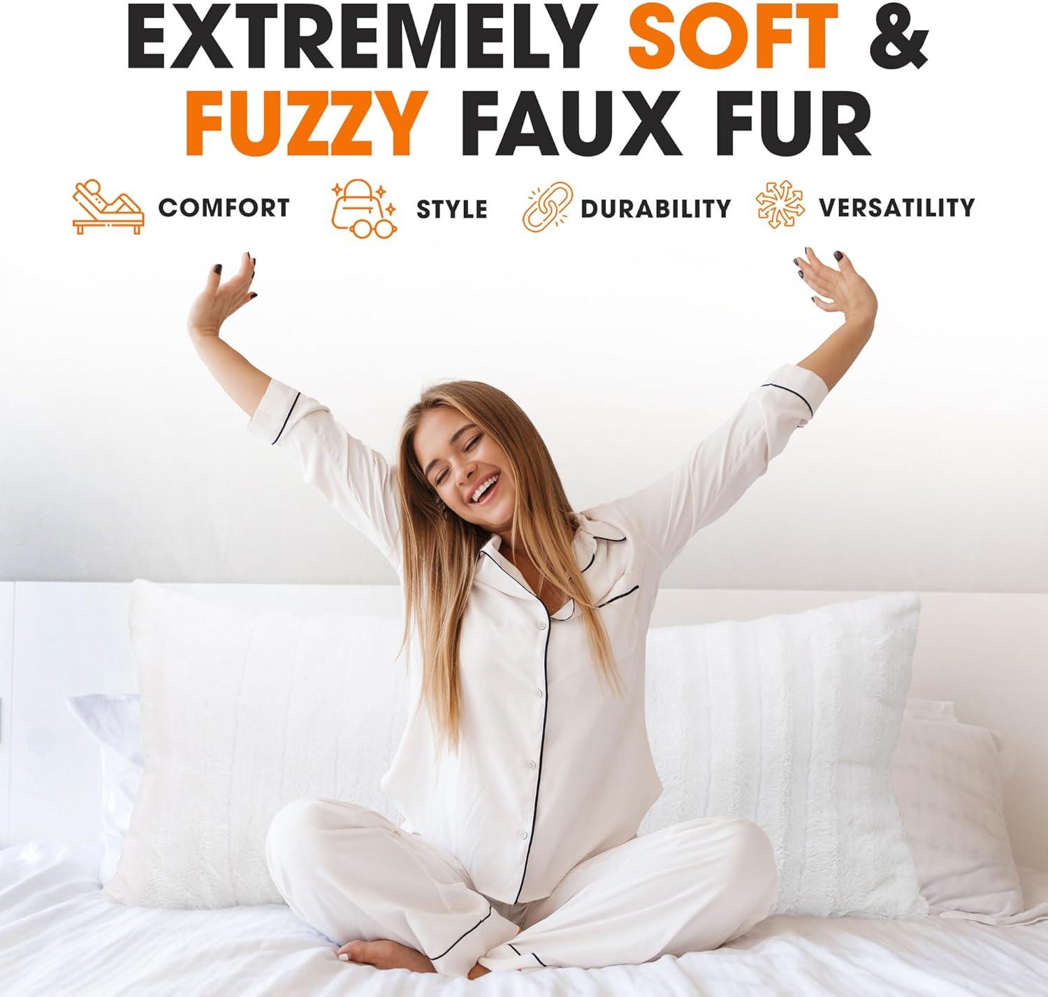 Faux Fur Throw Pillow