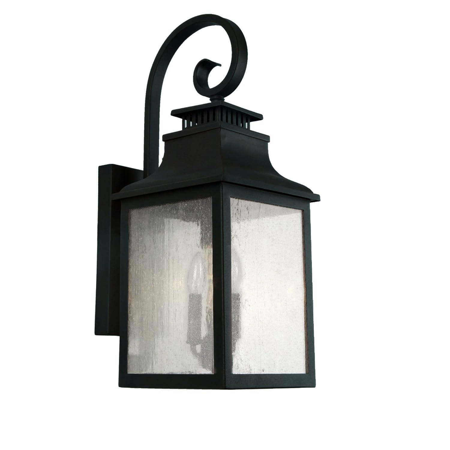 AA Warehousing ELW2283BL Exterior Wall Lighting, Black