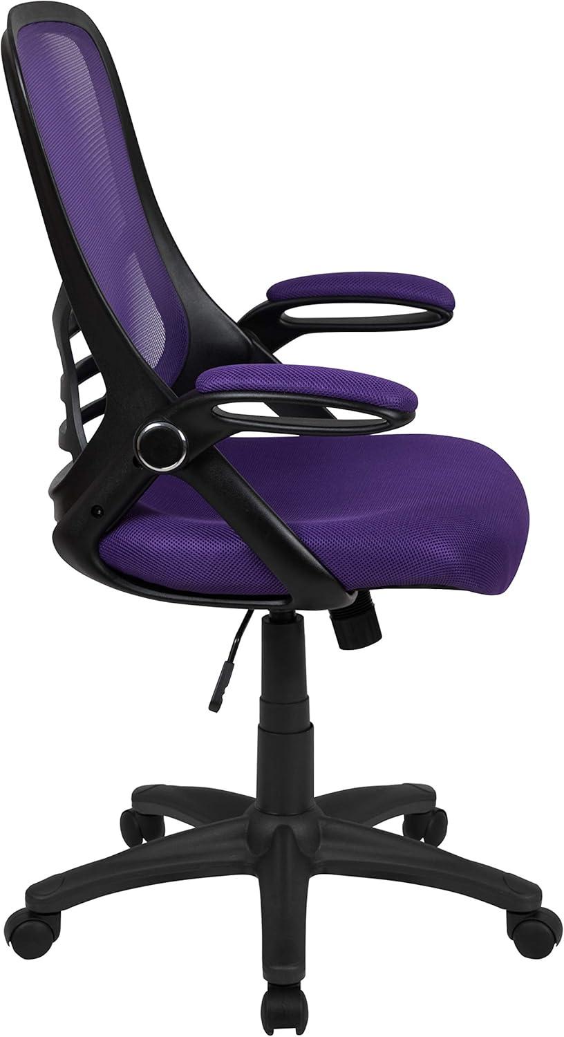 Flash Furniture Cappello High-Back Mesh Swivel Ergonomic Office Chair with Flip-Up Arms
