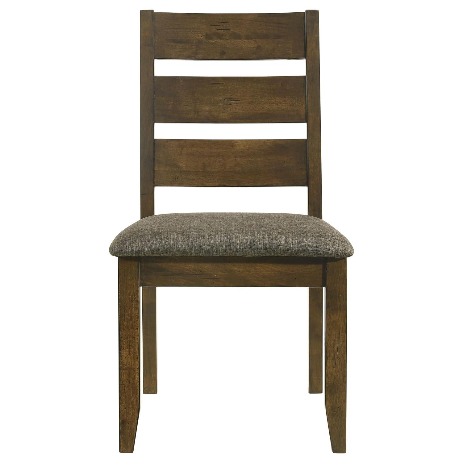 Coaster Alston Ladder Back Wood Dining Chair in Nutmeg