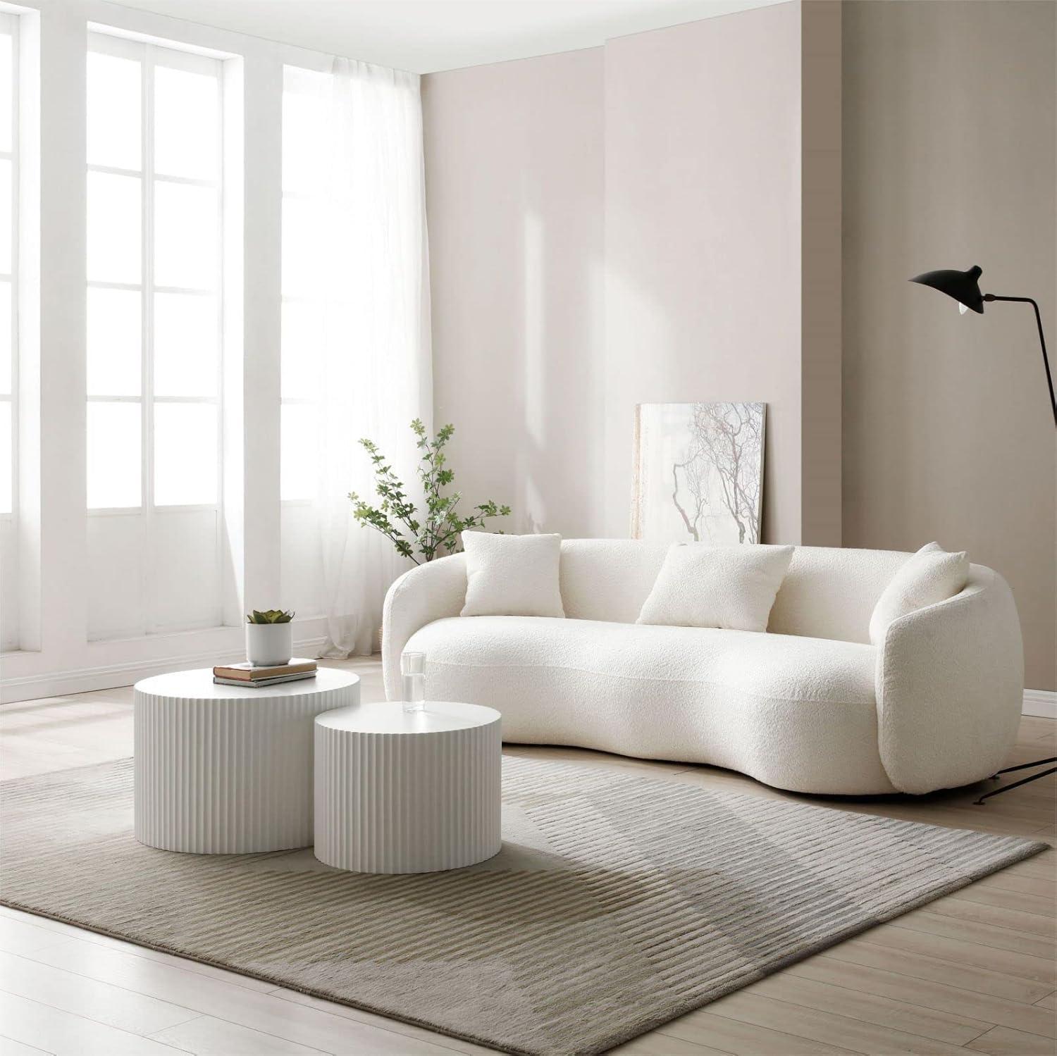 Hokku Designs Blayne 23.62" Round Nesting Coffee Table (2-Pieces)