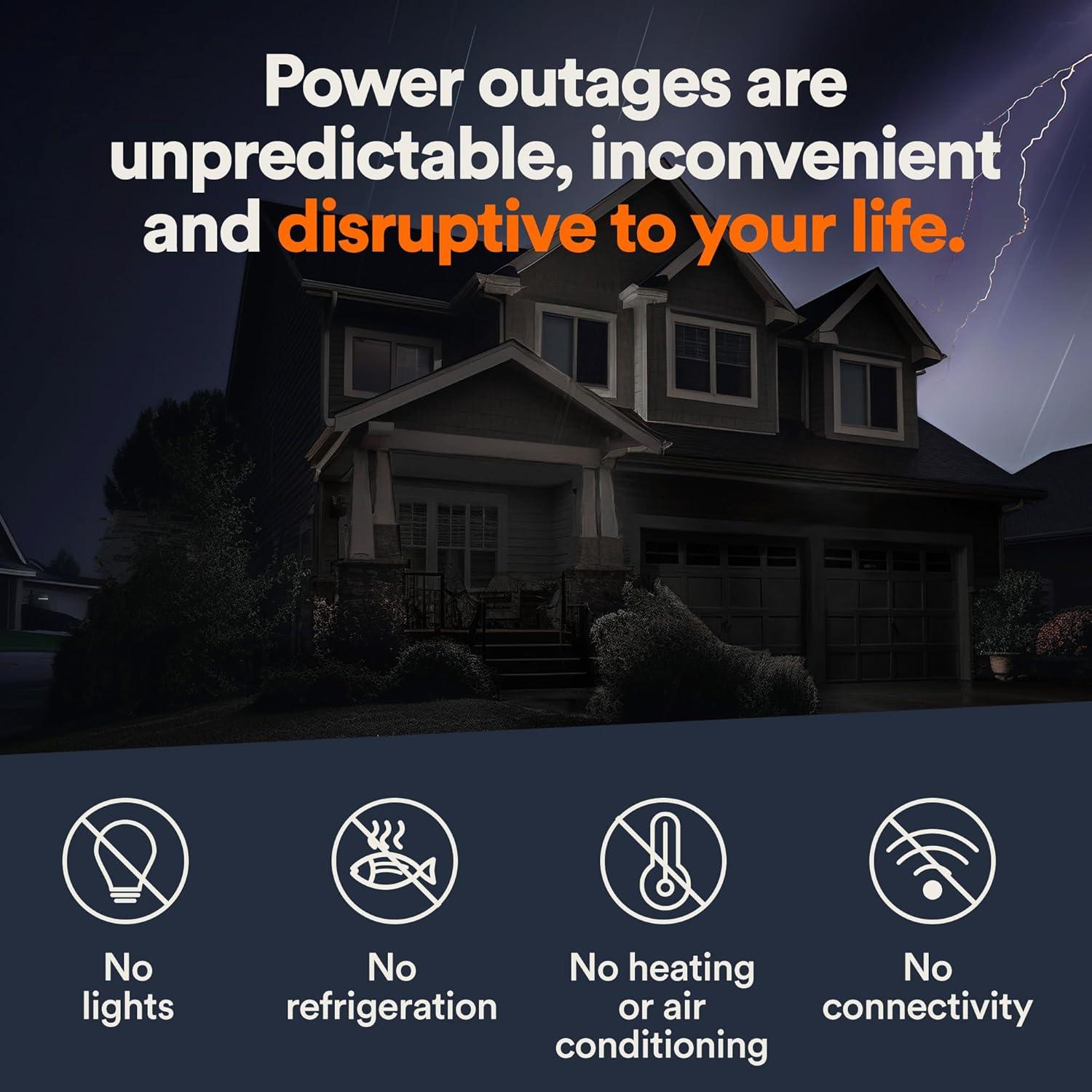 Generac 7.5kW Bisque Steel Standby Generator with Transfer Switch