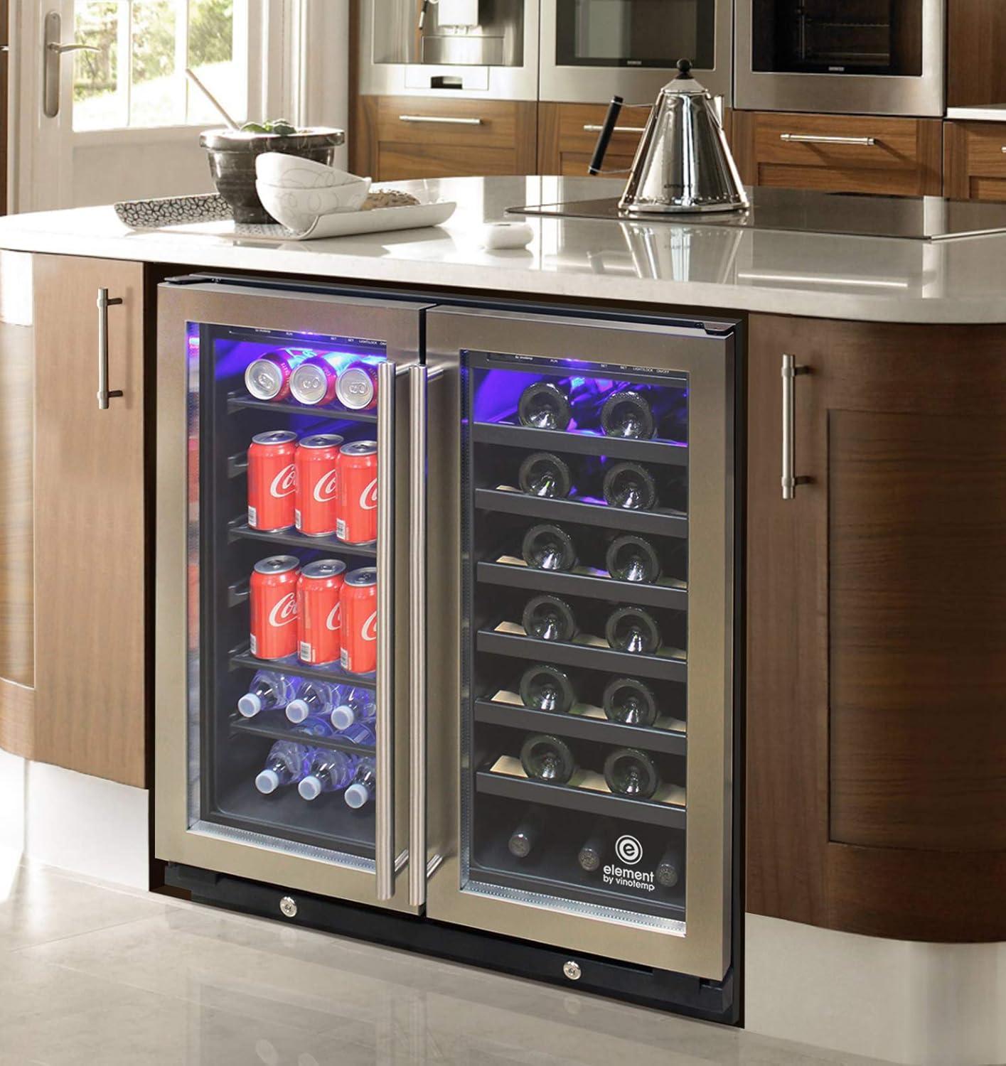 Vinotemp Connoisseur Series Dual-Zone 30" Wine and Beverage Cooler