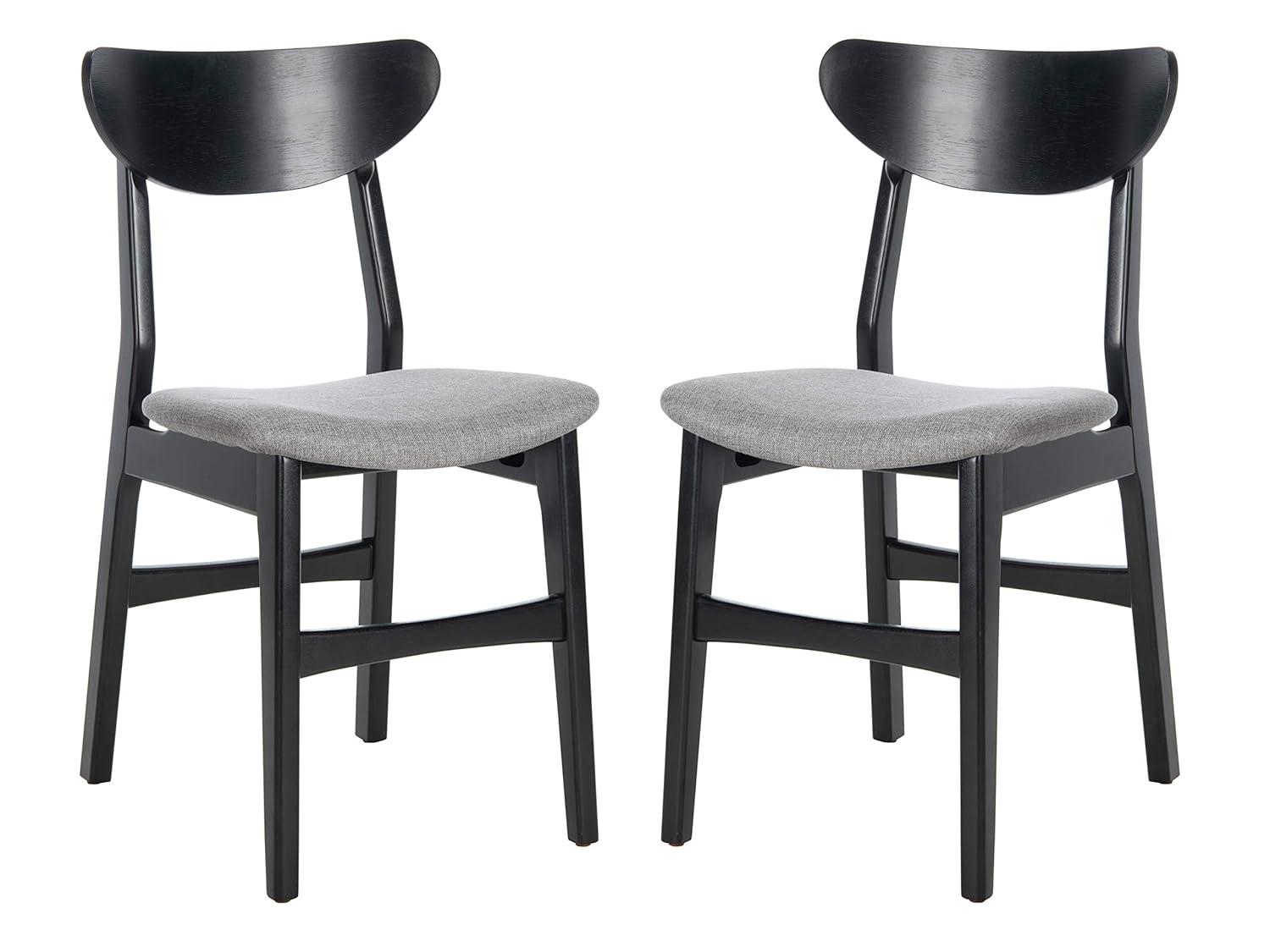 Lucca Retro Dining Chair (Set of 2) - DCH1001 - Black/Grey - Safavieh
