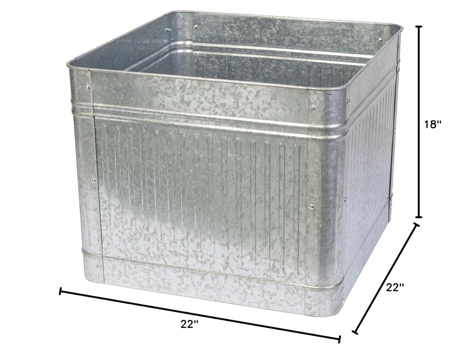 Wension Vintage Square Raised Garden Bed Planter