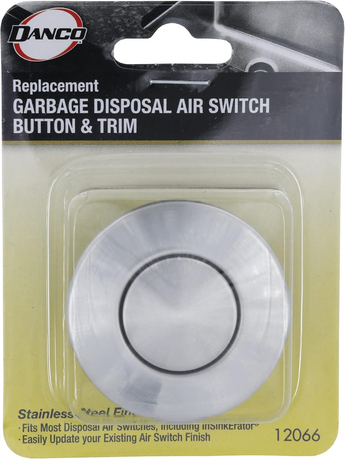 Danco 12066 Air Switch Button & Trim - Stainless Steel