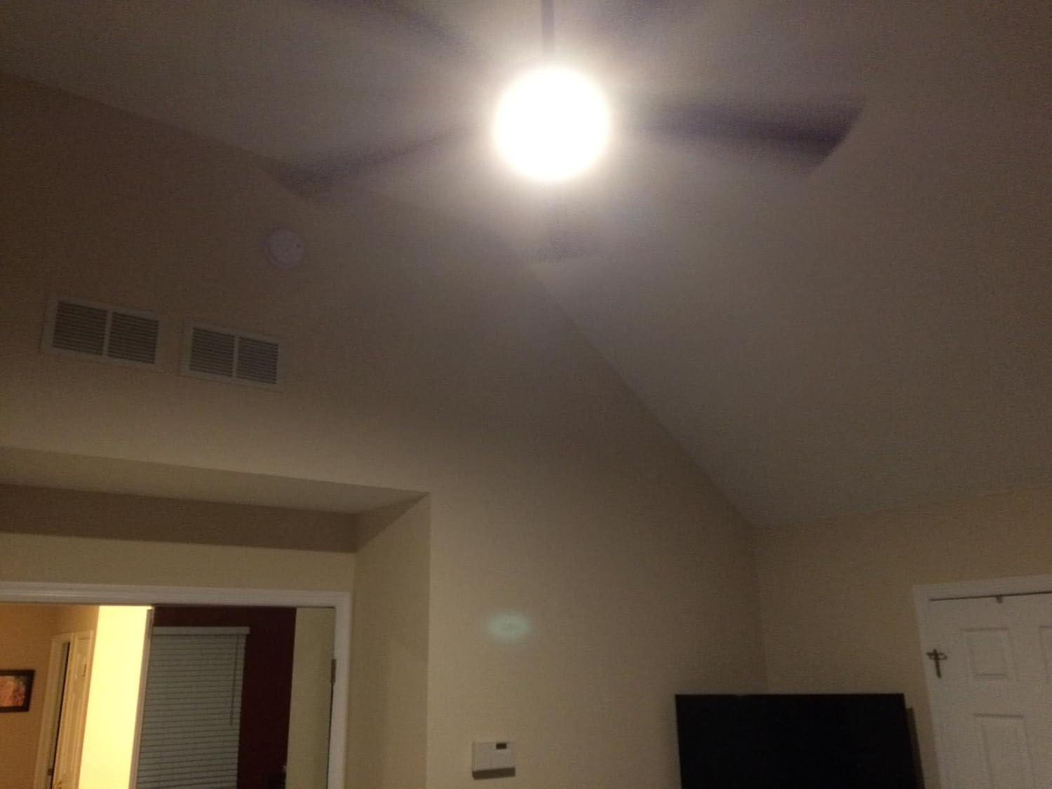 52" Oil Rubbed Bronze Ceiling Fan with LED Light and Remote