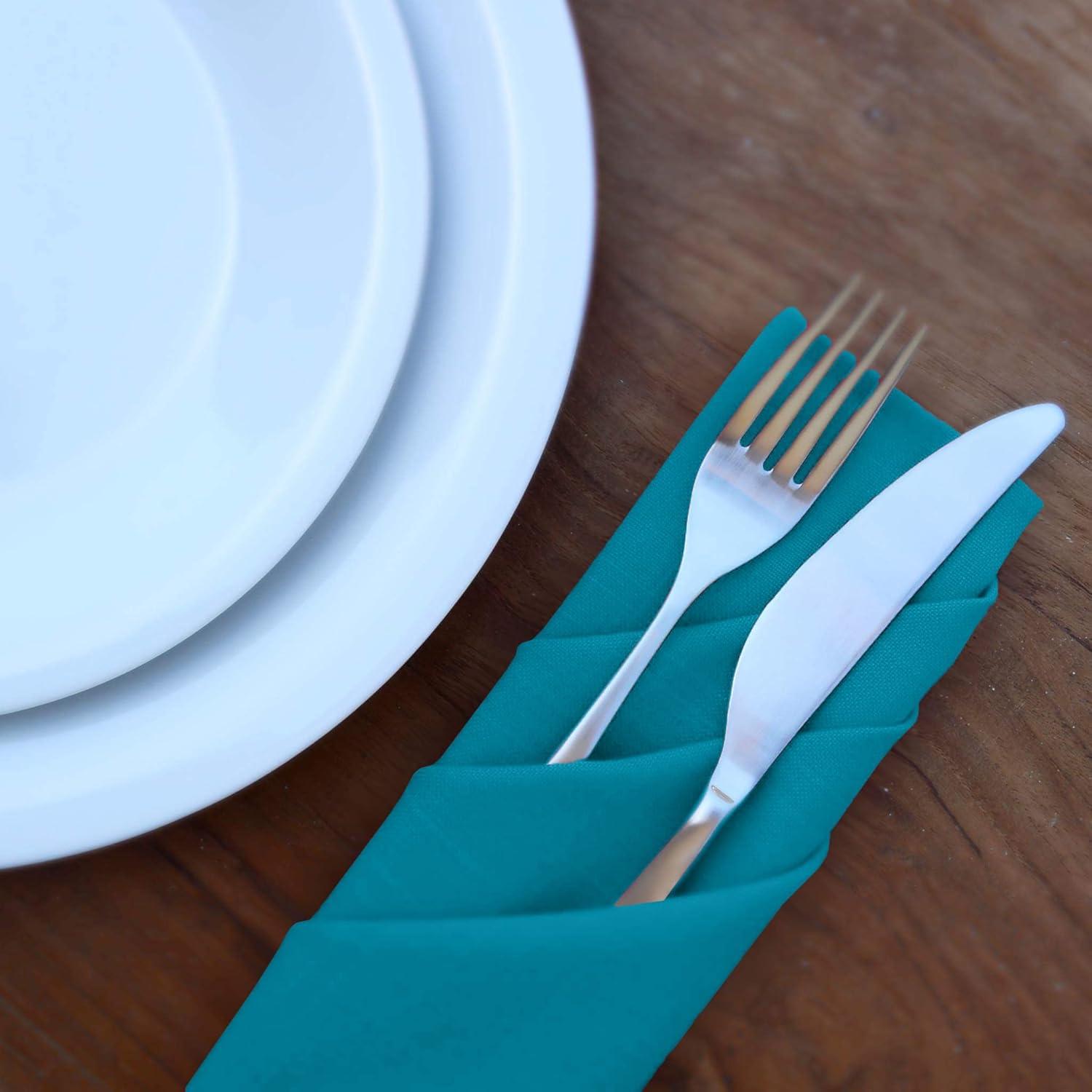 Ruvanti Poly Cotton Enrich Twill Cloth Napkins (Set of 12)