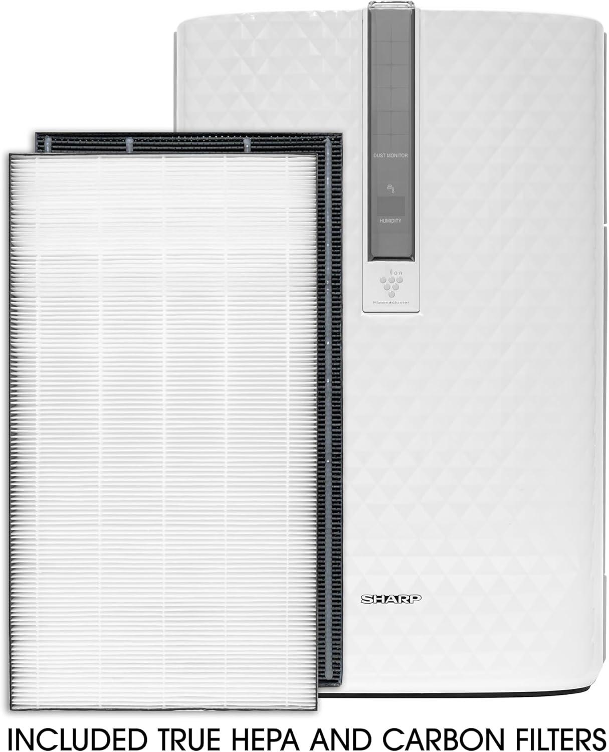 Sharp Triple Action Plasmacluster Air Purifier with Humidifying Function (254 sq. ft.)