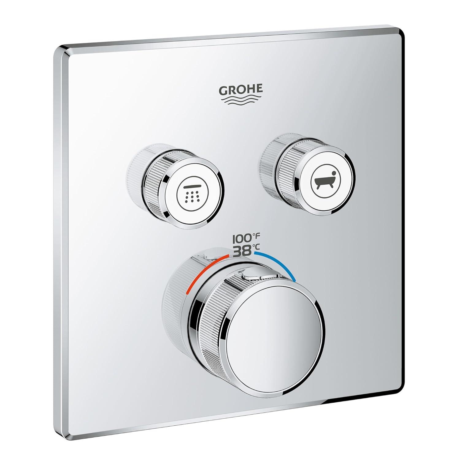 Grohtherm® SmartControl Dual Function Thermostatic Trim with Control Module