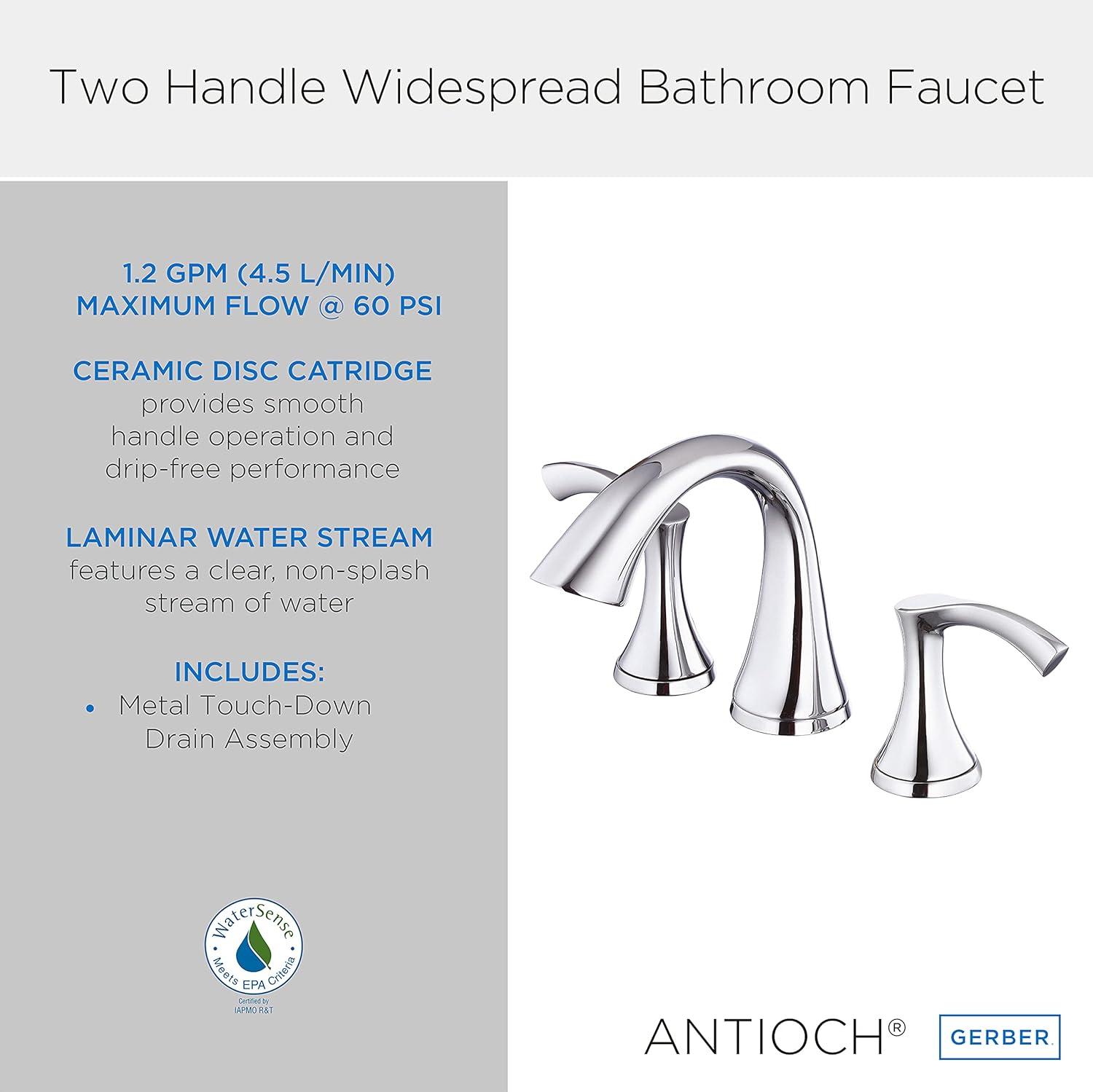 Danze D304222 Antioch Widespread Bathroom Faucet, Chrome