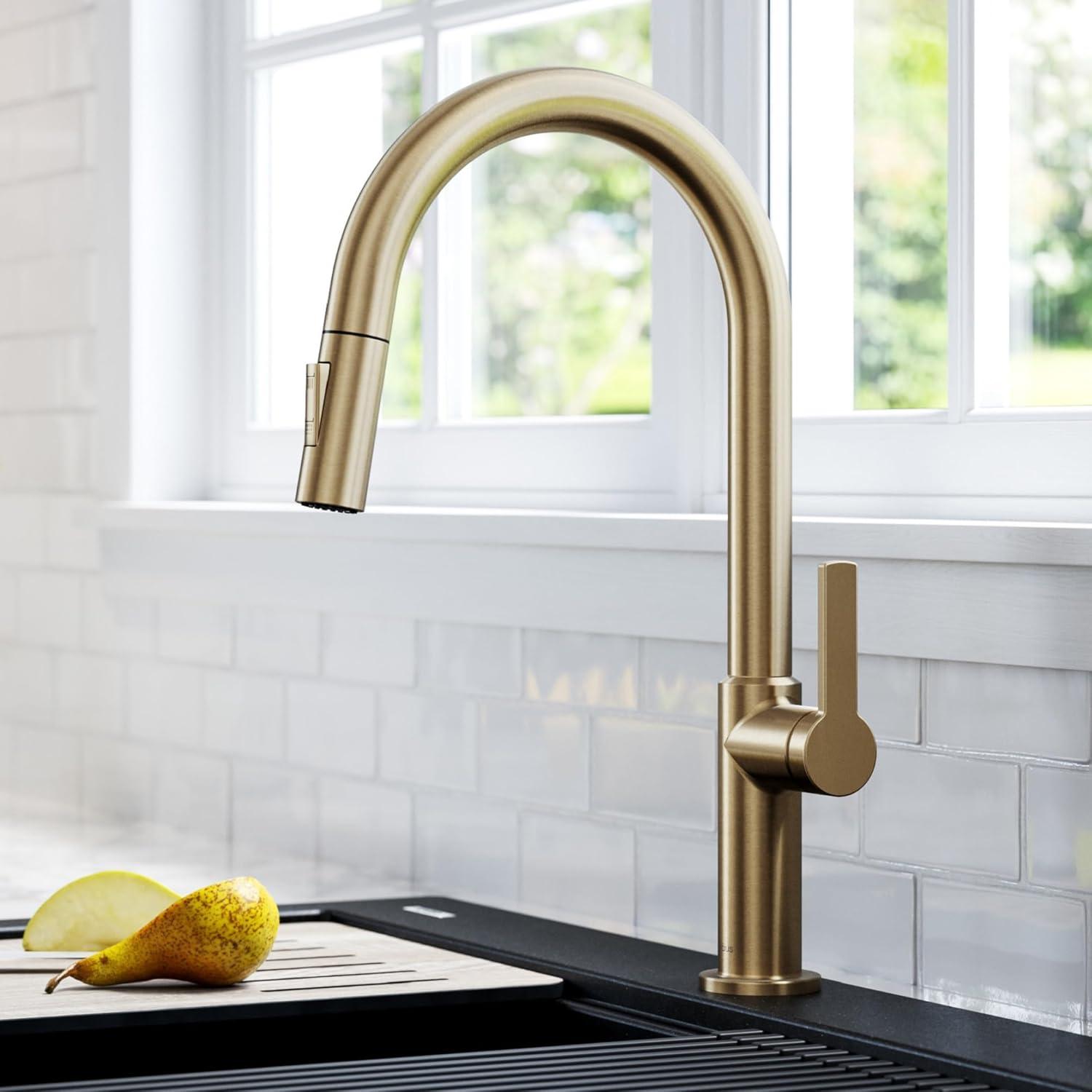 KRAUS Oletto Single Handle Pull Down Kitchen Faucet