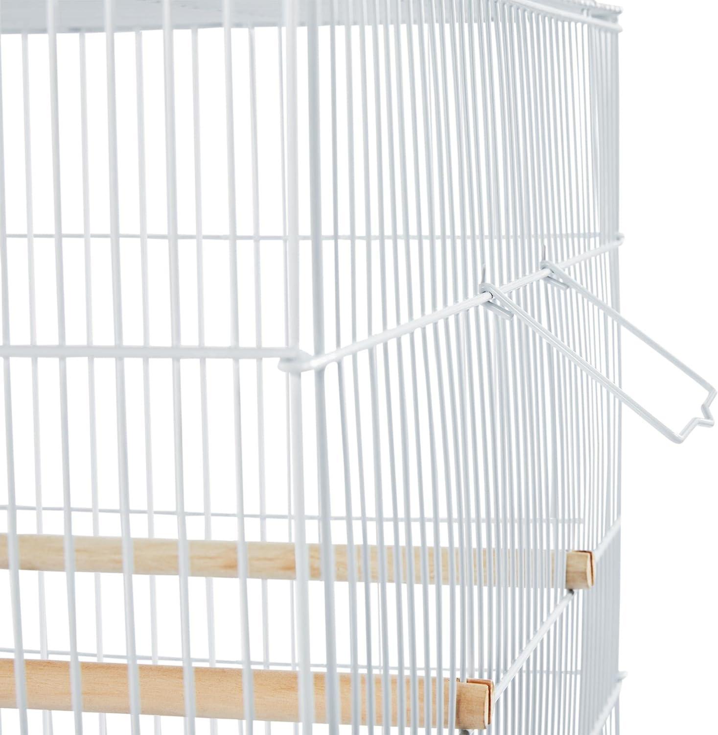 Yaheetech 30.5inch Flight Parakeet Bird Cage with Slide-Out Tray, White