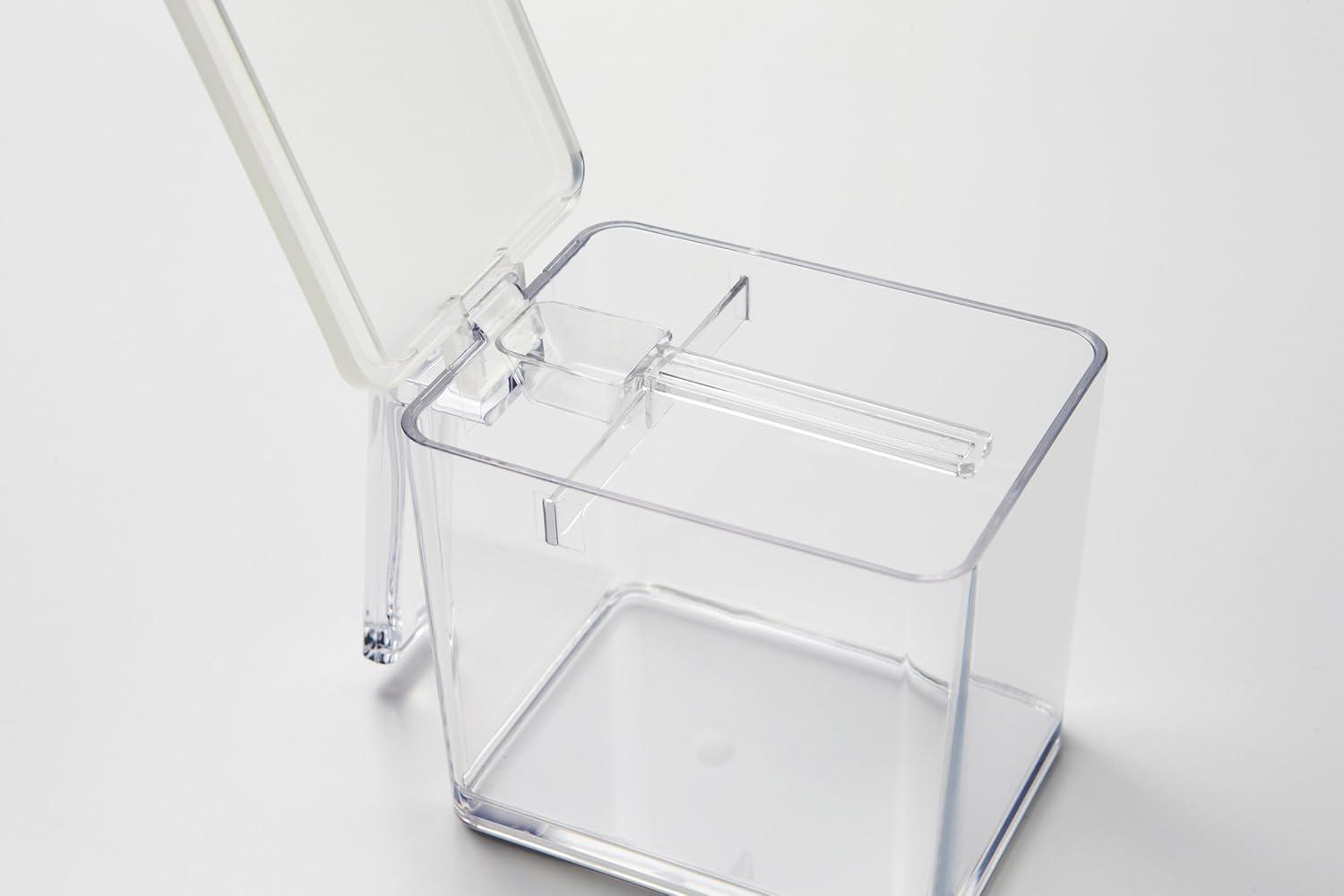 Tower Yamazaki Home Pantry Canisters With Rack, Kitchen Container Storage Organizer, Steel + Plastic
