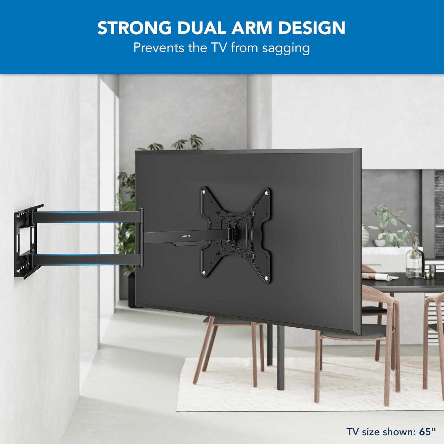 Mount-It Full Motion Extended Corner Long Arm TV Wall Mount |  40" Extra Long Reach Extension & Reviews | Wayfair