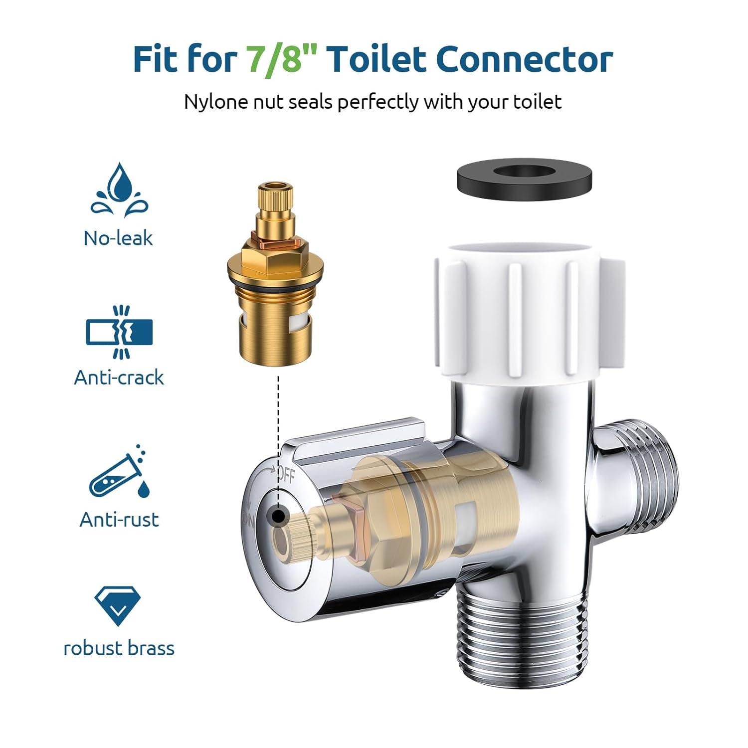 Handheld Bidet Sprayer for Toilet, Muslim Shower Water Jet Spray for Toilet, Bidet Faucet Cloth Diaper Sprayer for Baby Wash, Adjustable Water Pressure with Bidet Hose for Feminine Wash