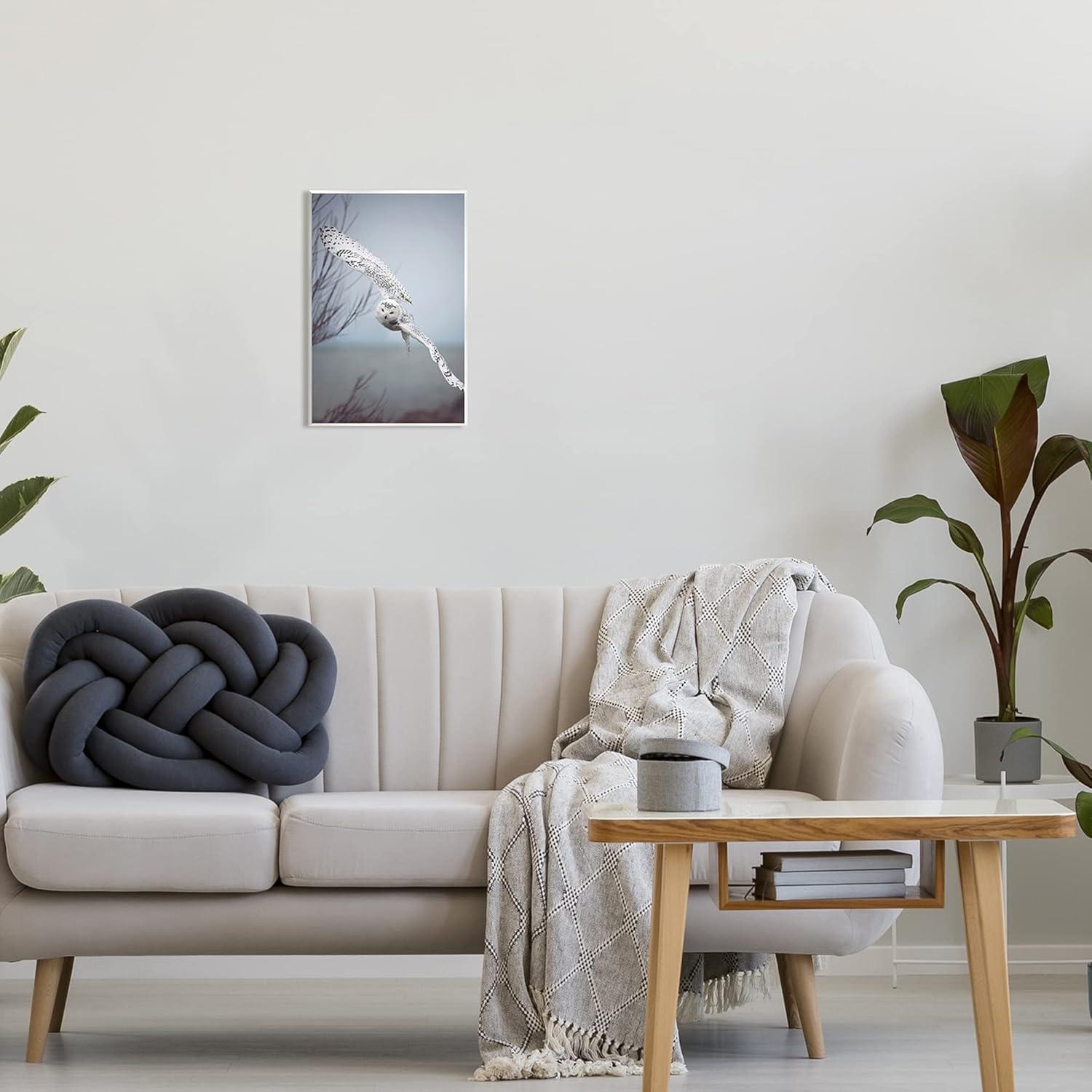 Stupell Industries " Majestic Snowy Owl Flying Wingspan Wildlife " by Carrie Ann Grippo-Pike