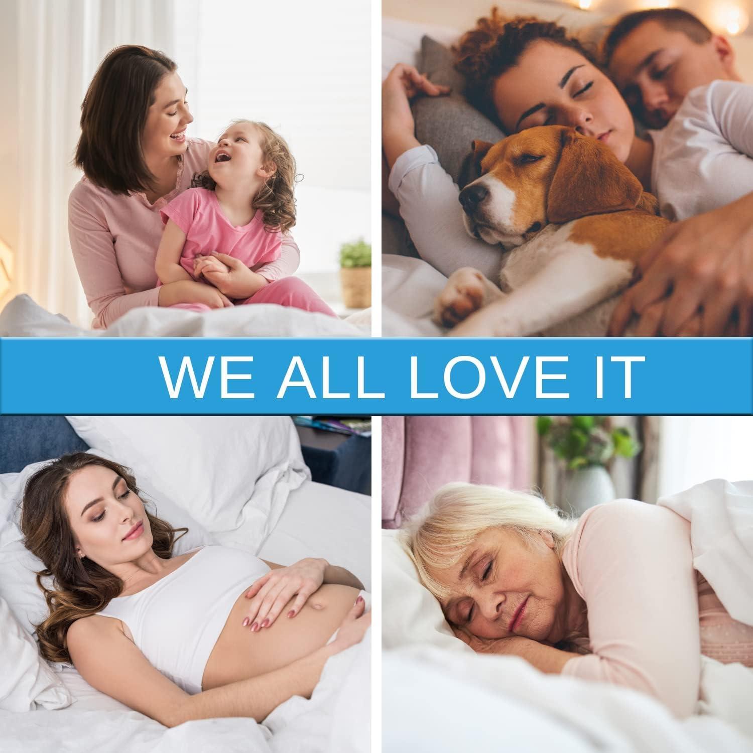 King Size Cooling Waterproof Mattress Protector Pad Cover, Breathable Fitted Sheet Style Deep Pocket-Noiseless,Vinyl,PVC Free,Waterproof Bed Matress Cover Washable for Home, Bedroom, Hotel