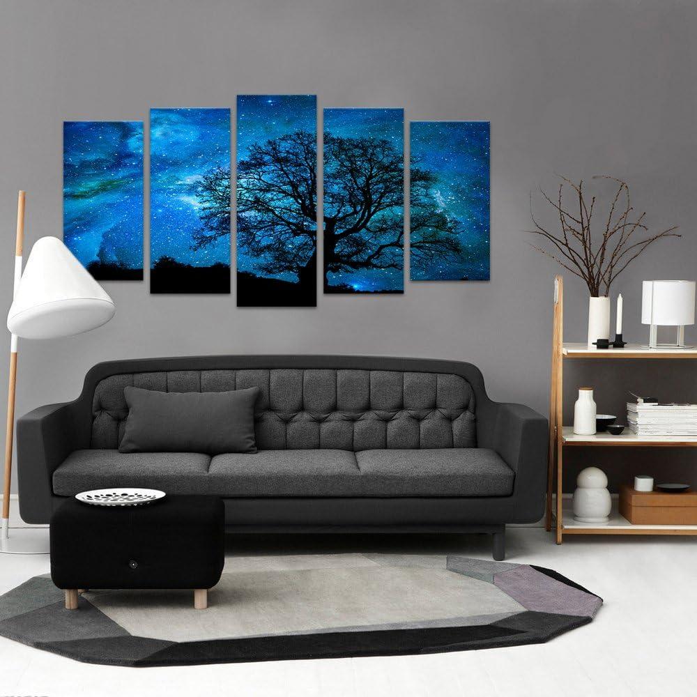 XLarge Starry Night Galaxy Landscape Canvas Wall Art