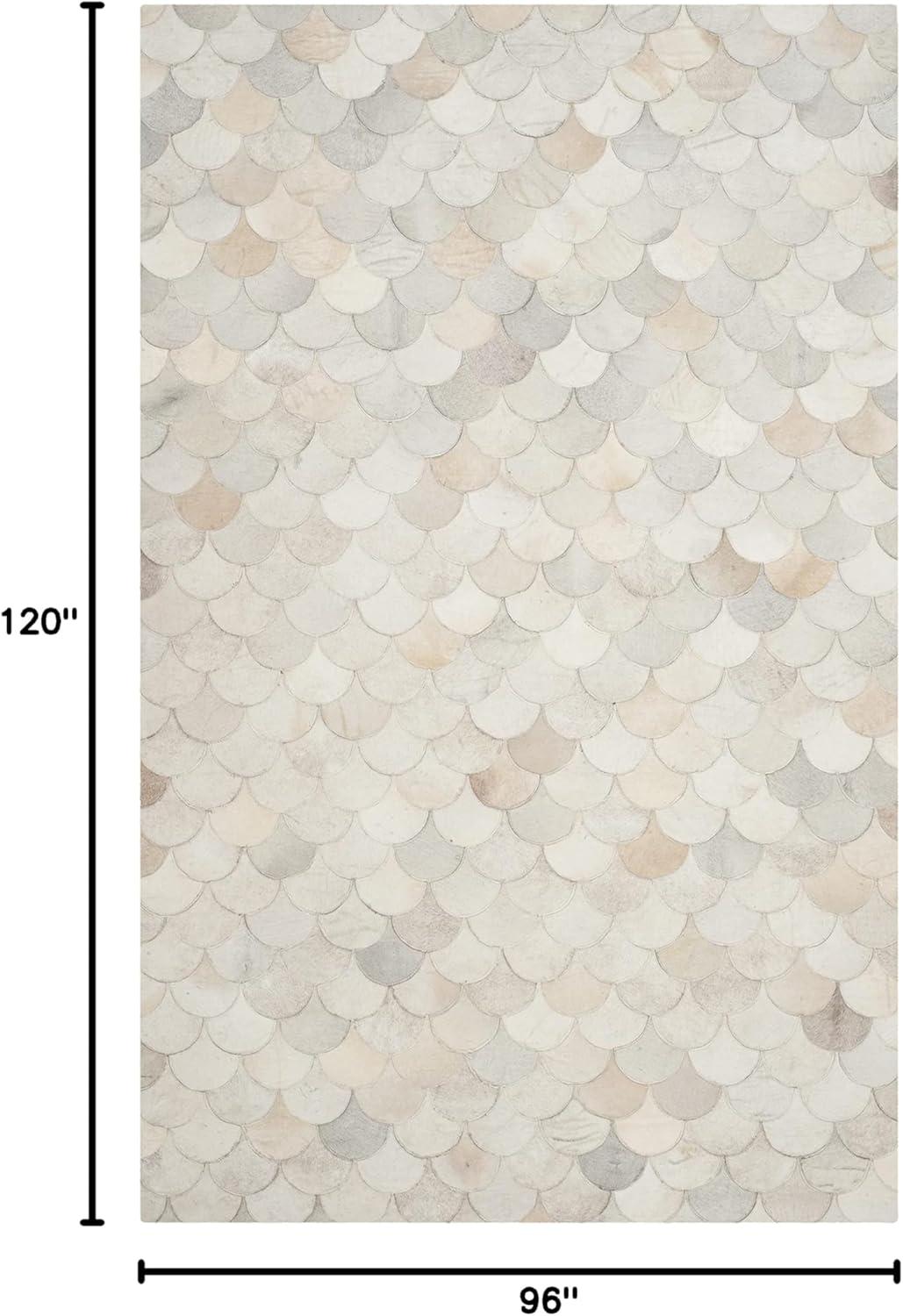 Studio Leather STL311 Hand Woven Area Rug - Ivory/Grey - 8'x10' - Safavieh.
