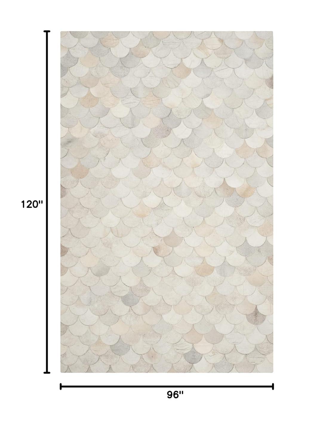 Studio Leather STL311 Hand Woven Area Rug - Ivory/Grey - 8'x10' - Safavieh.