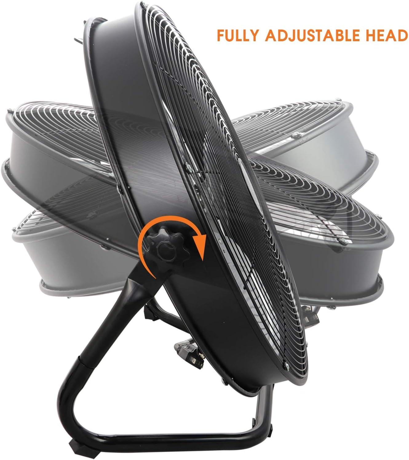 Vie Air 20" 3 Speed Motor Metal Floor Drum Fan