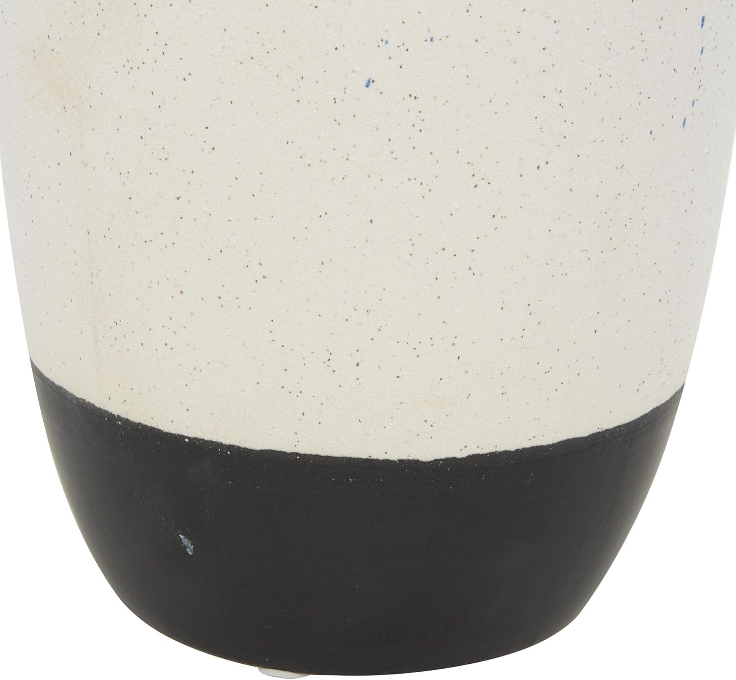 Novogratz White Ceramic Contemporary Vase, 13 X 6 X 6 | Wayfair
