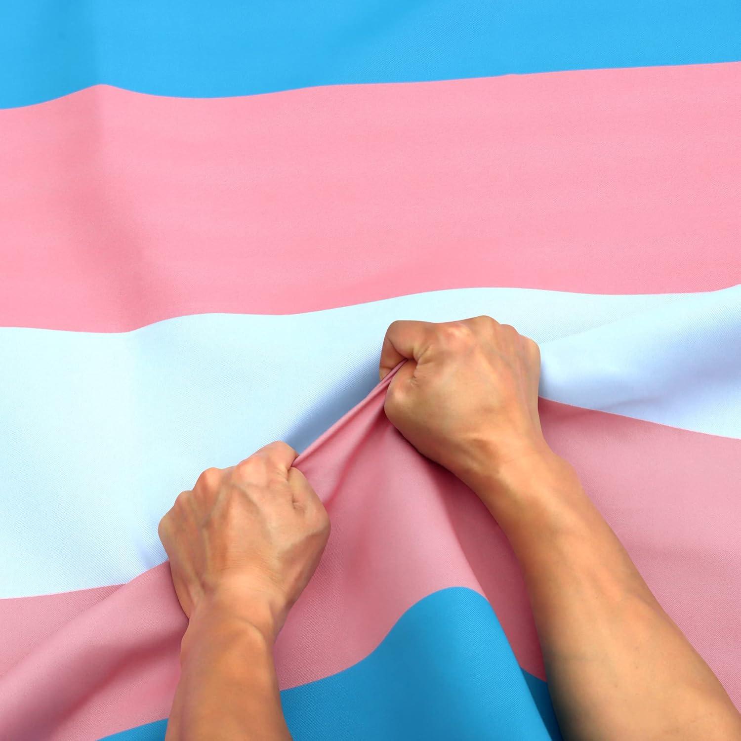 Rip-Proof Double-Sided 3x5 Foot Transgender Pride Flag