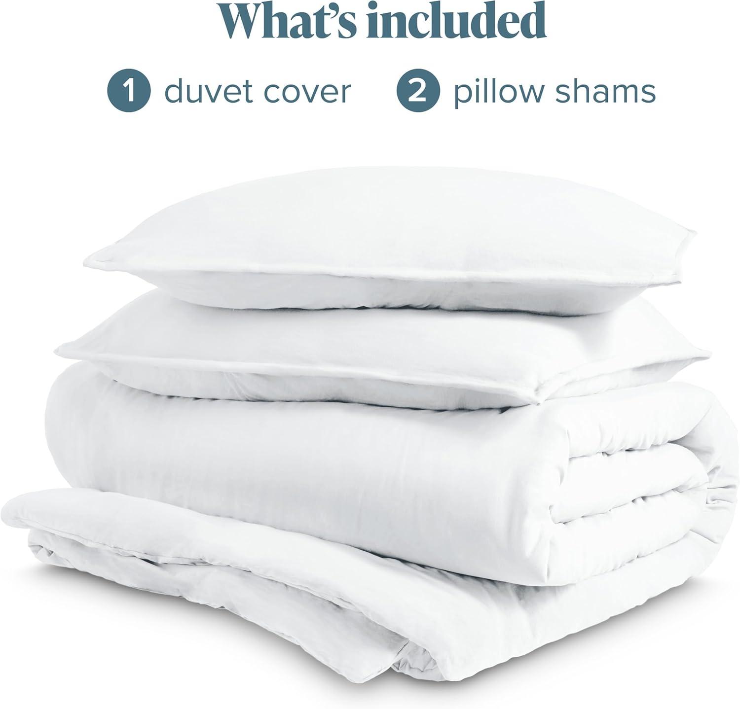 Bare Home Washed Microfiber Duvet Cover Set