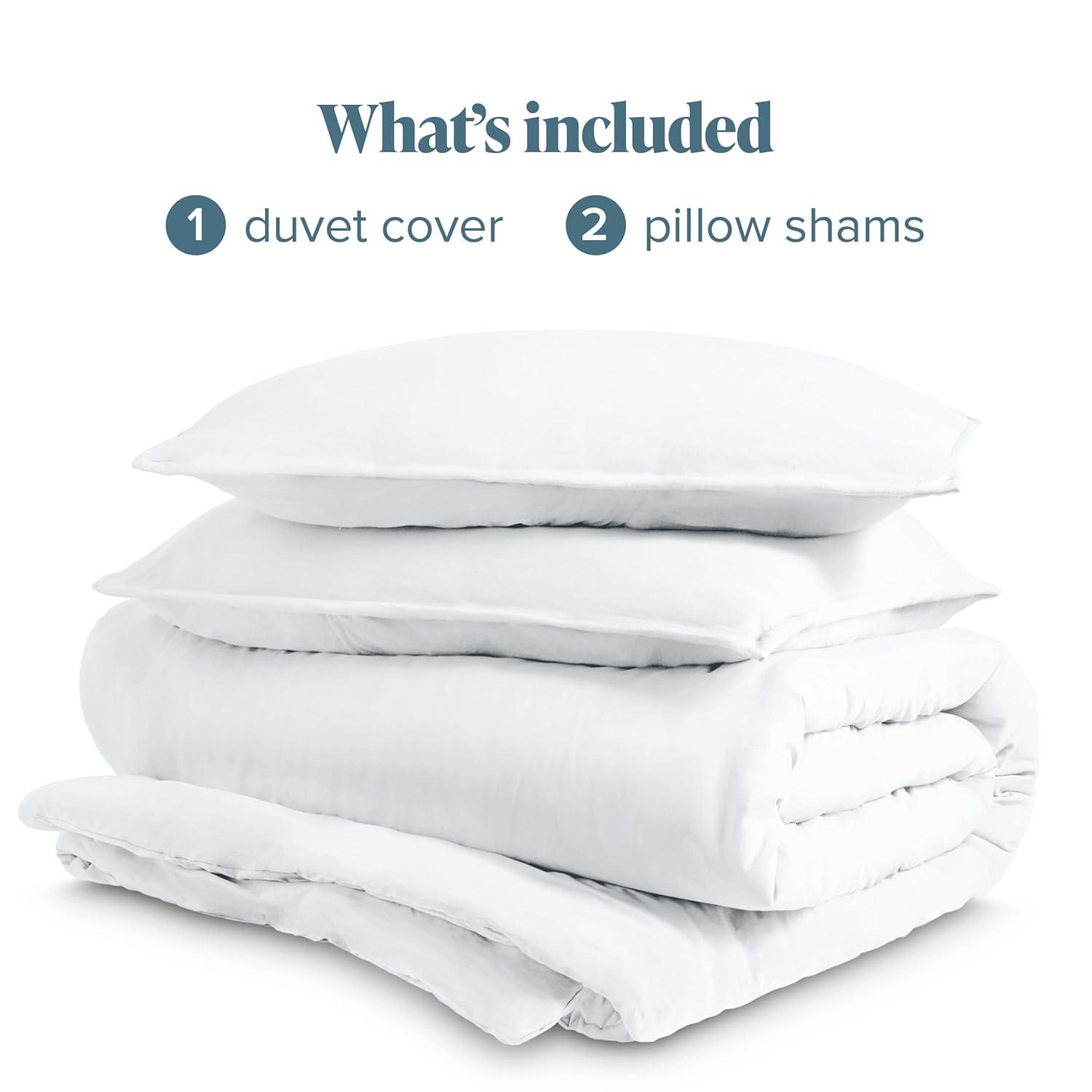 Bare Home Washed Microfiber Duvet Cover Set