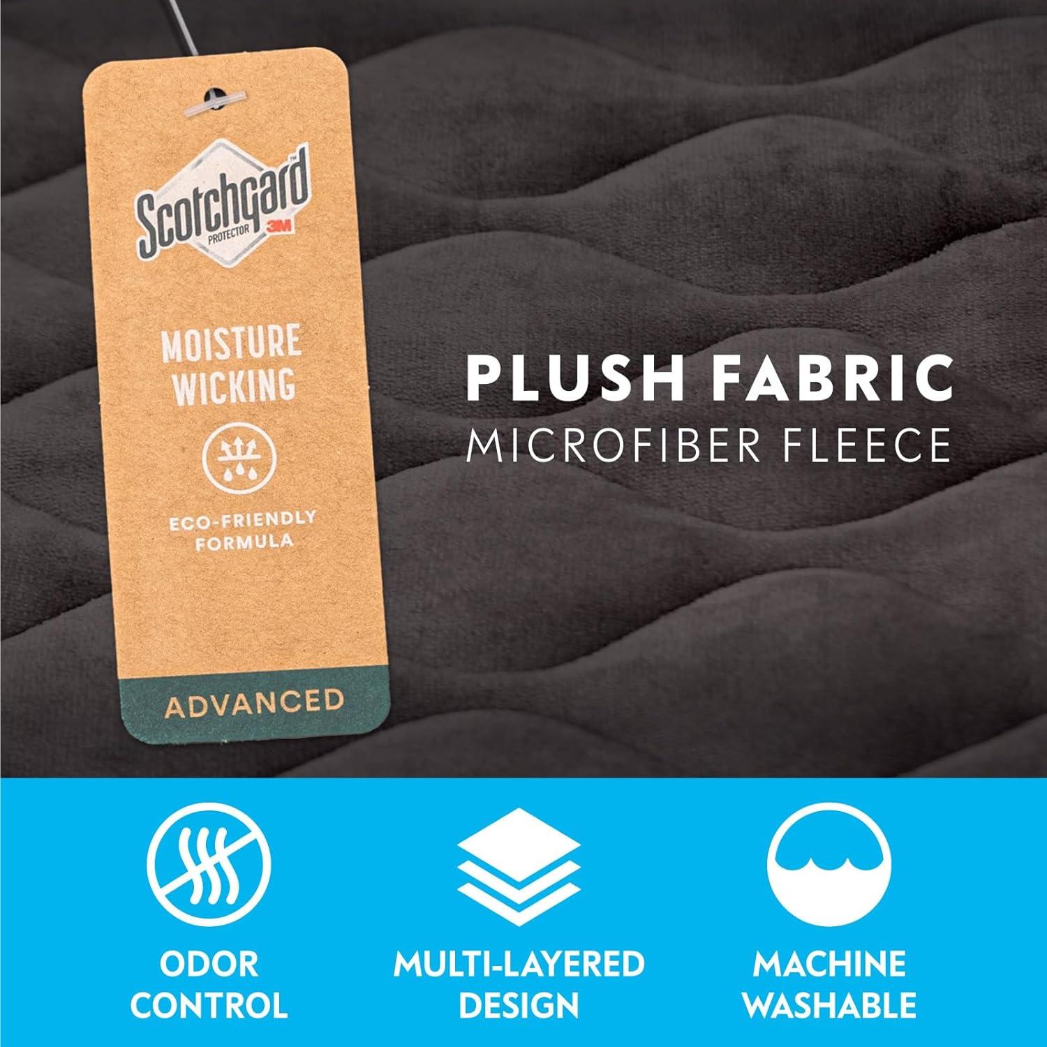 Paw Inspired Washable Padded 30" Crate Mats for Dogs | 29” x 18” Size, Fits 30-inch Kennels | Anti-Slip, Leakproof, Waterproof, Reusable Plush Pet Pads (Gray)