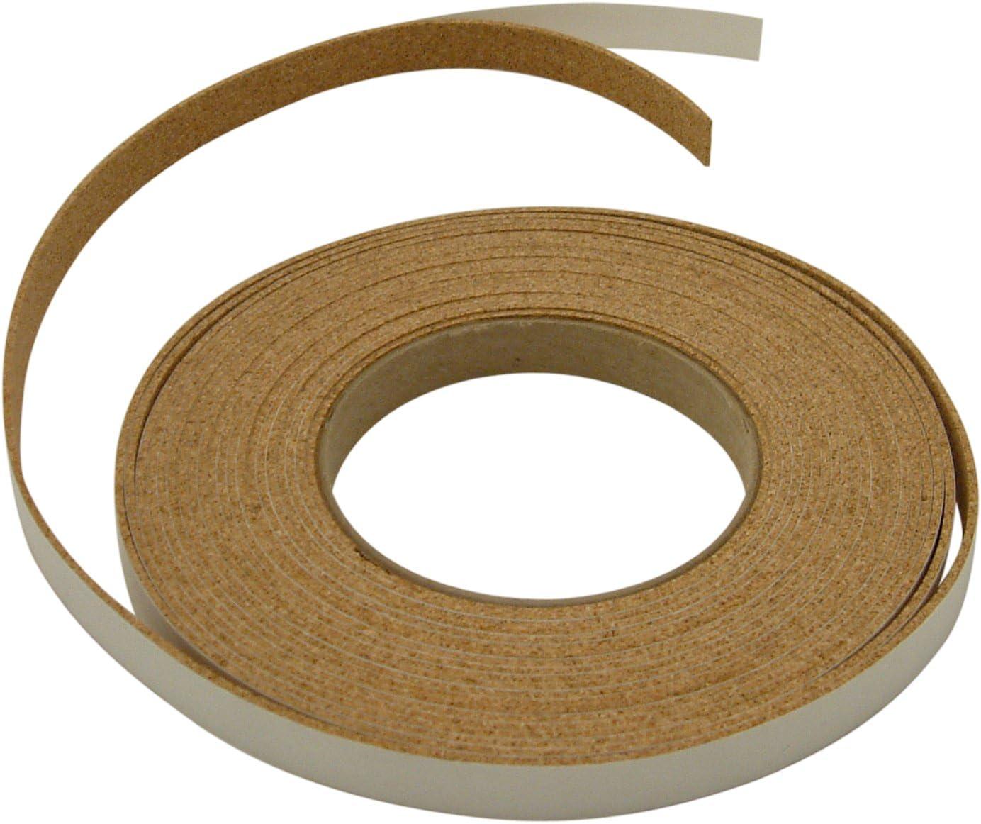 Light Brown Adhesive-Backed Cork Tape, 1/2 in x 25 ft