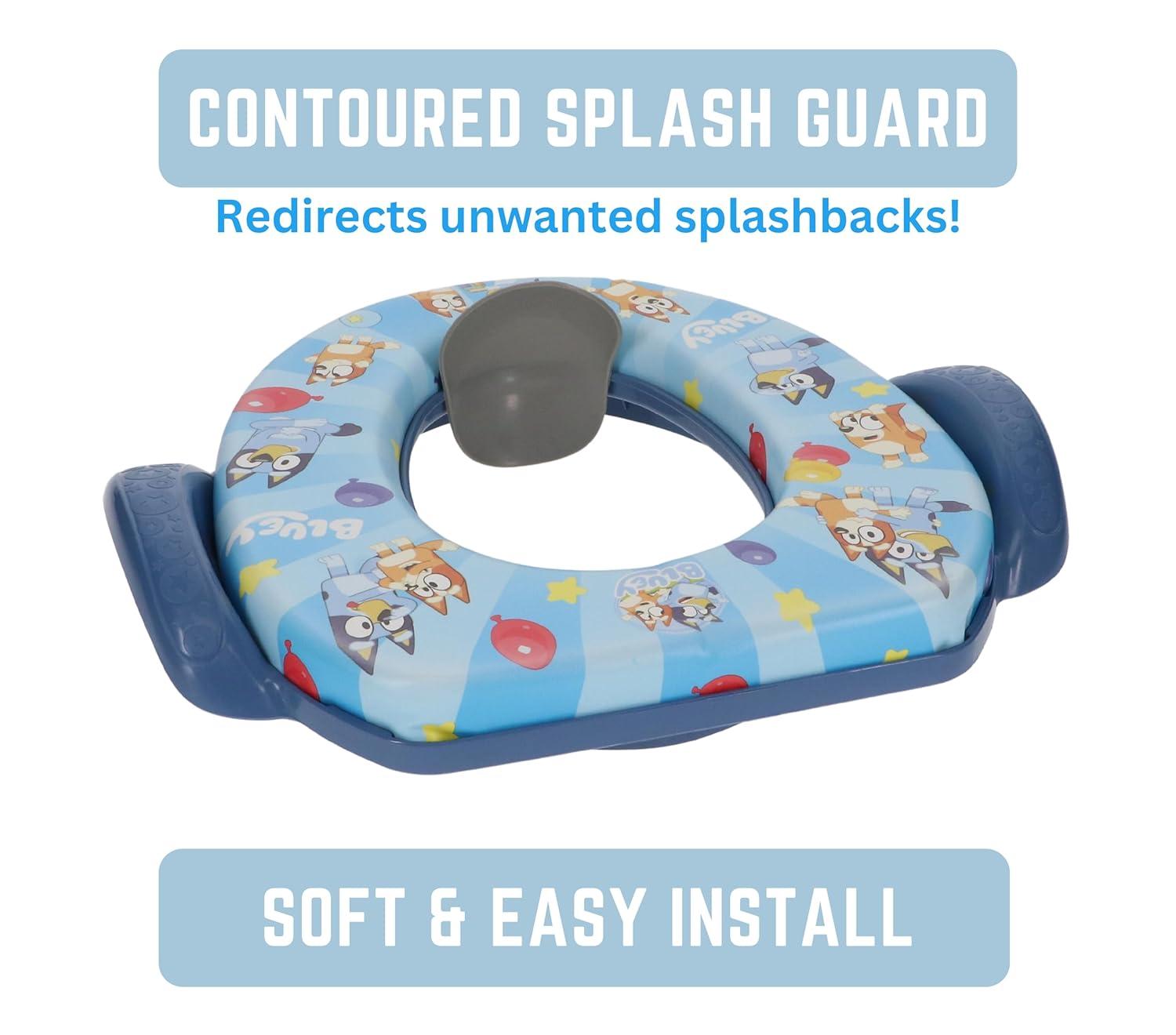 Bluey Soft Potty Seat - Potty Training Toilet Seat, Soft Cushion, Baby Potty Training, Safe, Easy to Clean C33