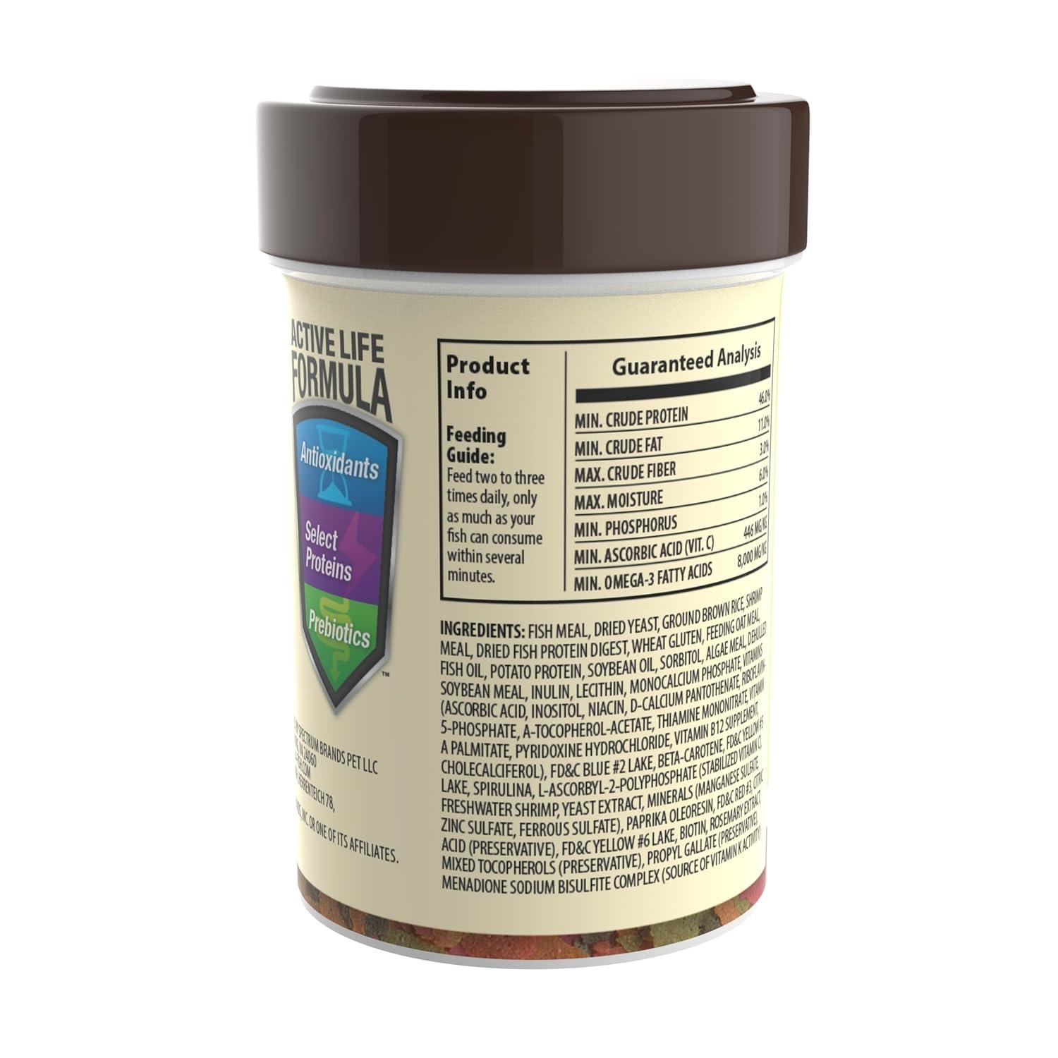 Tetra TetraMin Tropical Flakes, Nutritionally Balanced Fish Food, 0.42 oz.