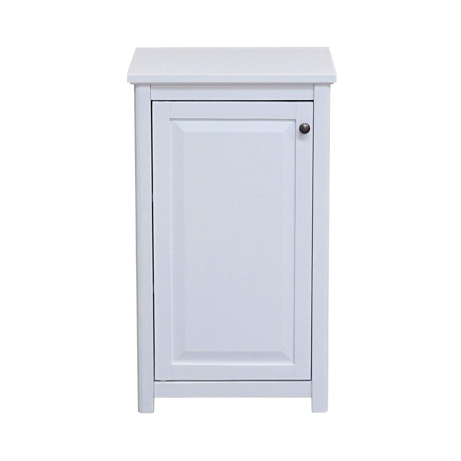 Dorset Bathroom Storage Tower with Open Upper Shelves and Lower Cabinet - Alaterre Furniture