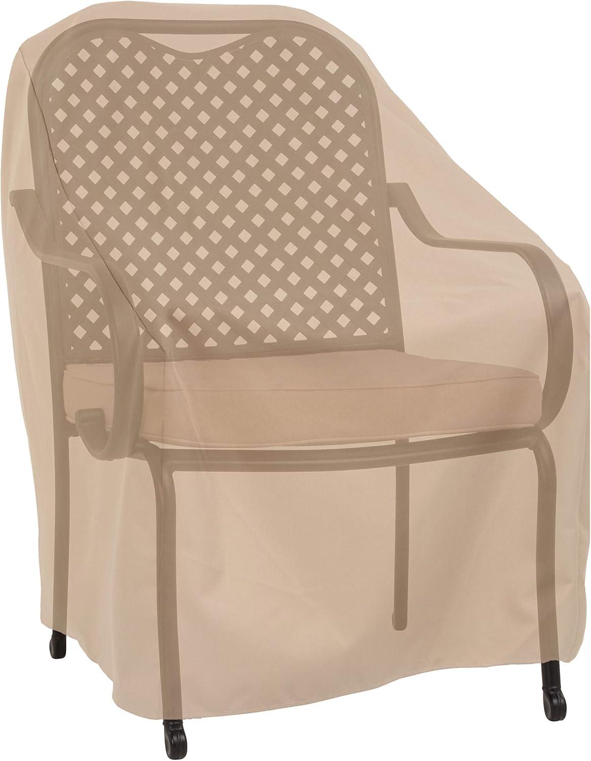 Modern Leisure Basics Outdoor Patio Chair Cover, 27"L x 34"W x 31"H, Khaki