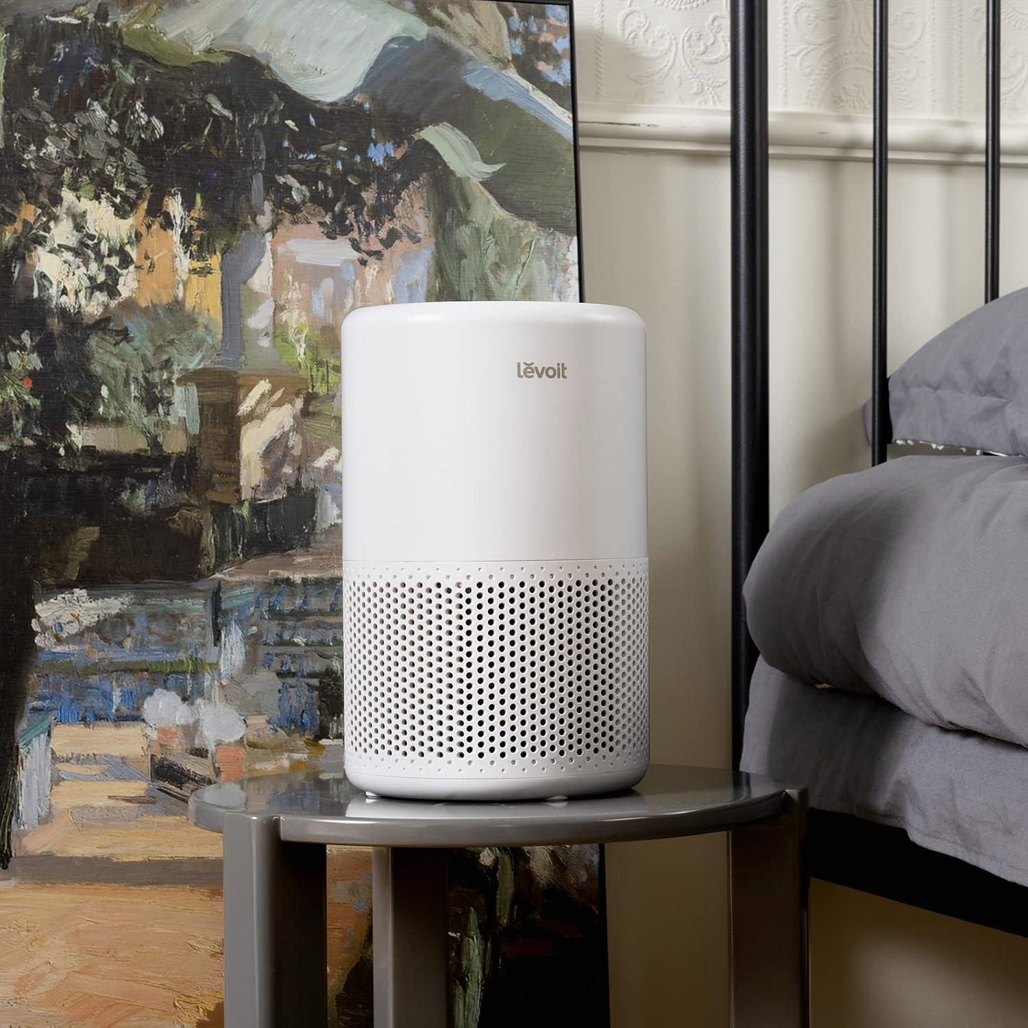 White Smart WiFi HEPA Air Purifier with Alexa Control